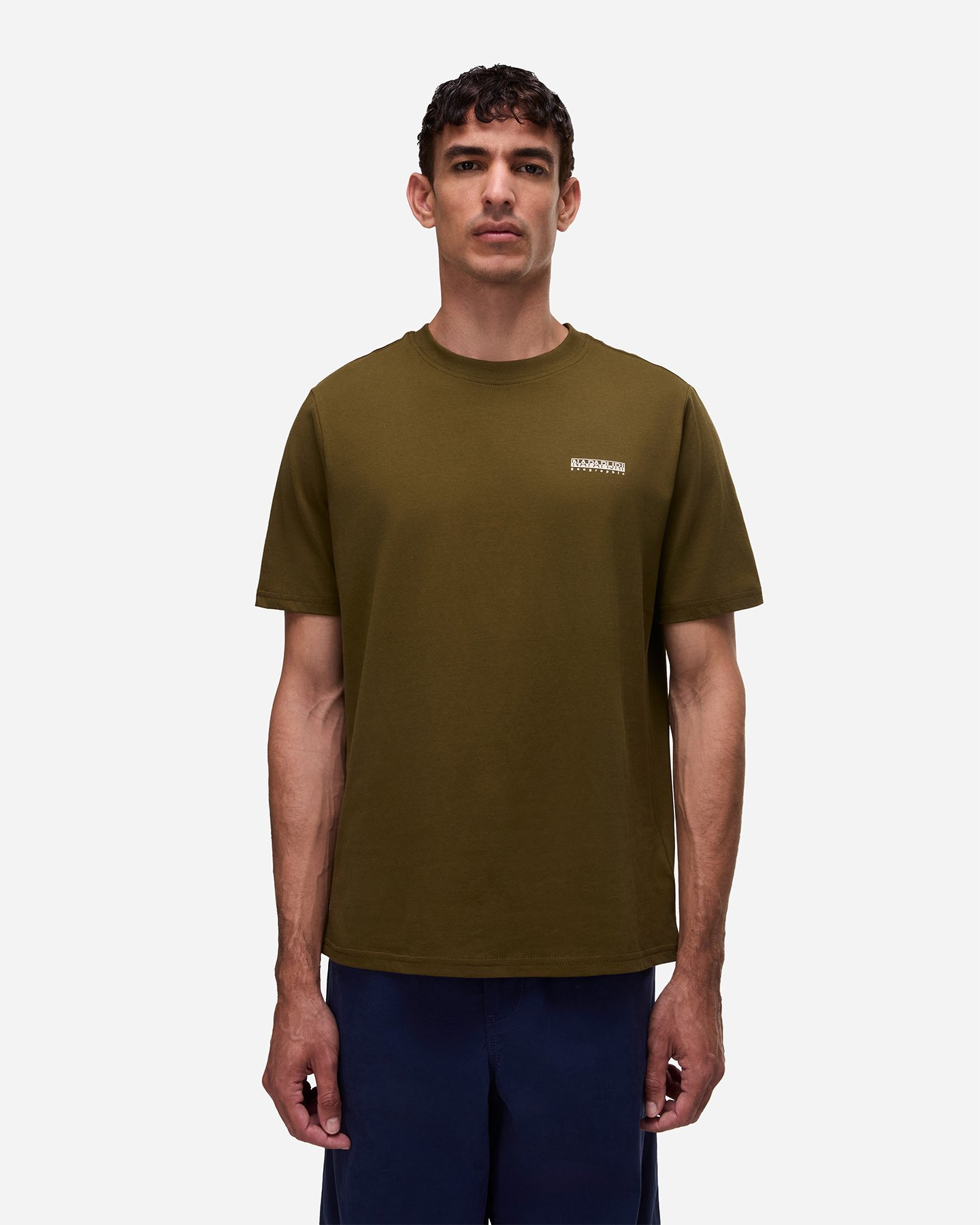 T-shirt NAPAPIJRI SMALL LOGO M - Verde - 2 | Cisalfa Sport