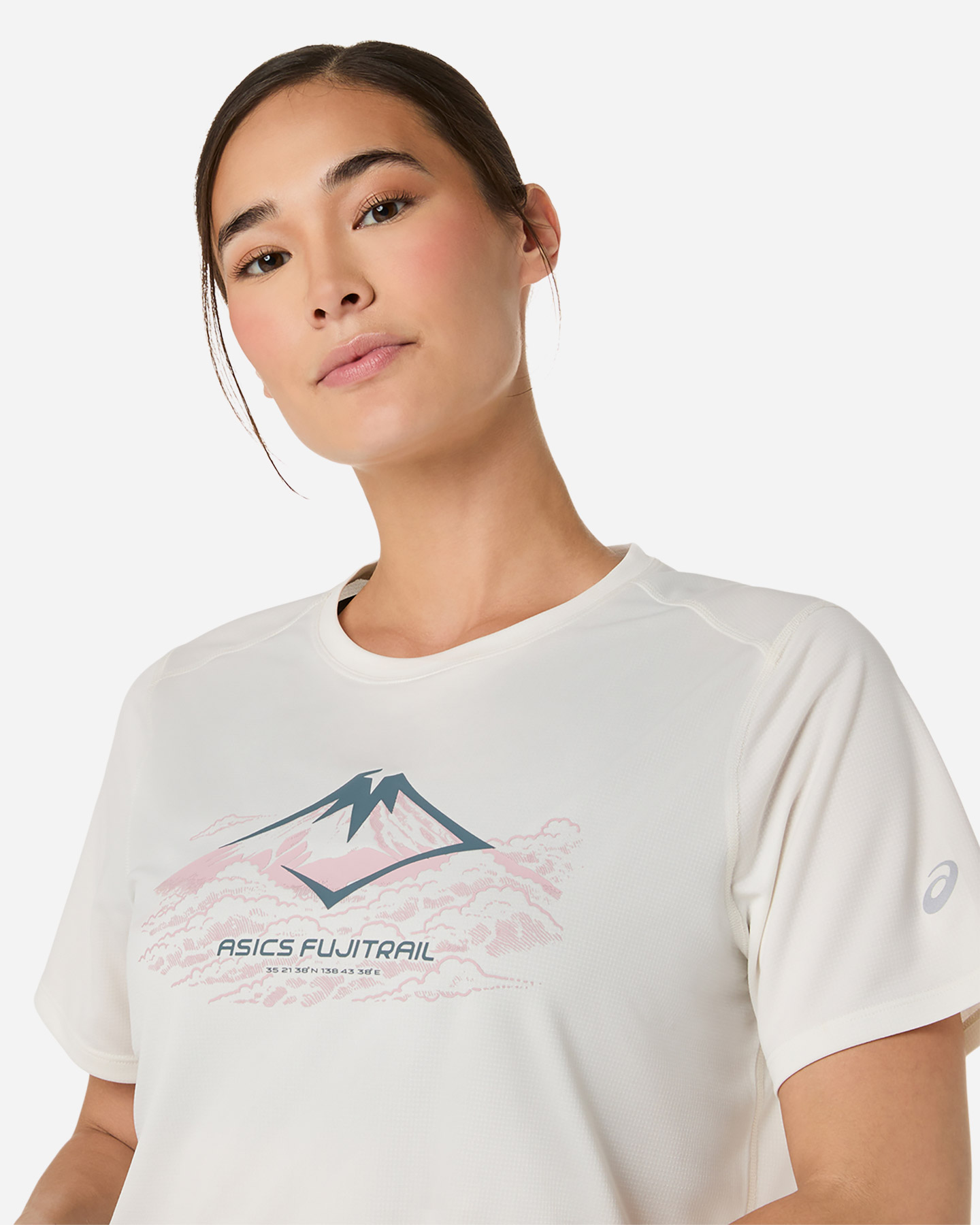 T-shirt running ASICS FUJITRAIL W - Beige - 4 | Cisalfa Sport
