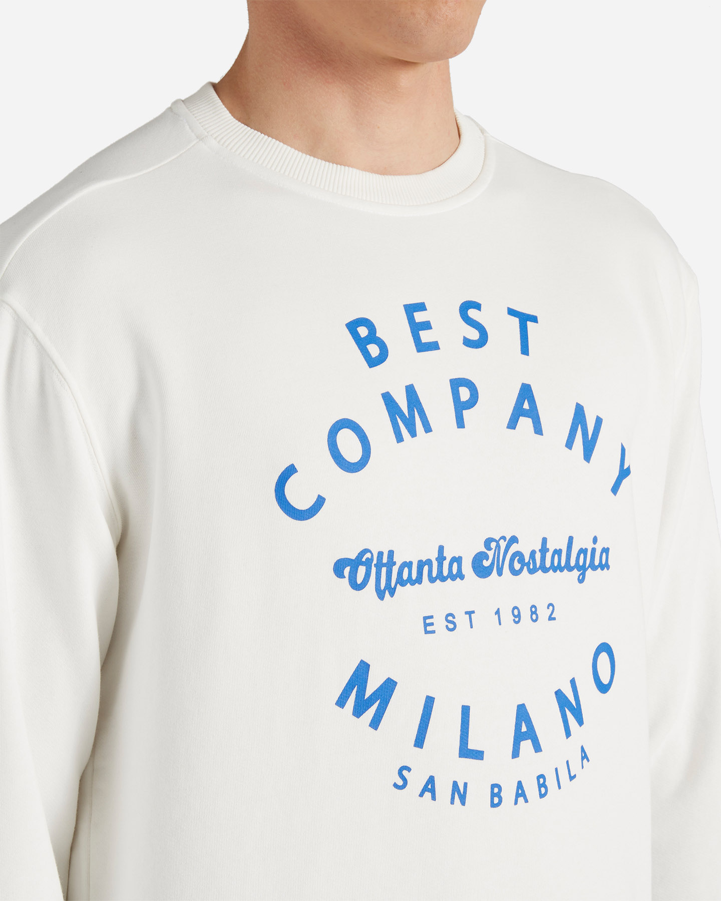 Felpa BEST COMPANY OTTANTA NOSTALGIA M - Bianco - 4 | Cisalfa Sport