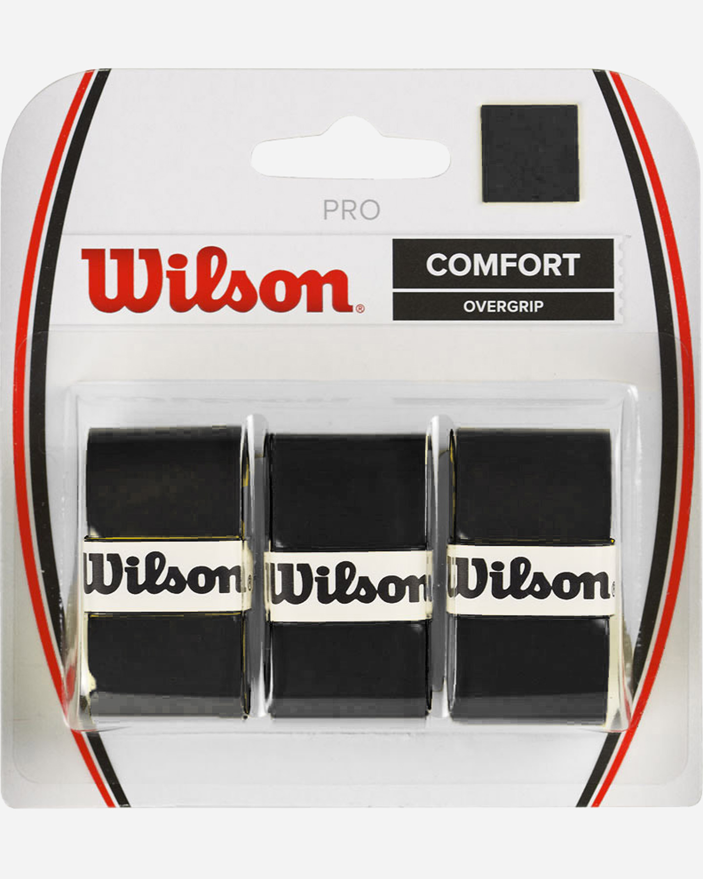 Grip tennis WILSON PRO OVERGRIP X3 - Nero - 1 | Cisalfa Sport