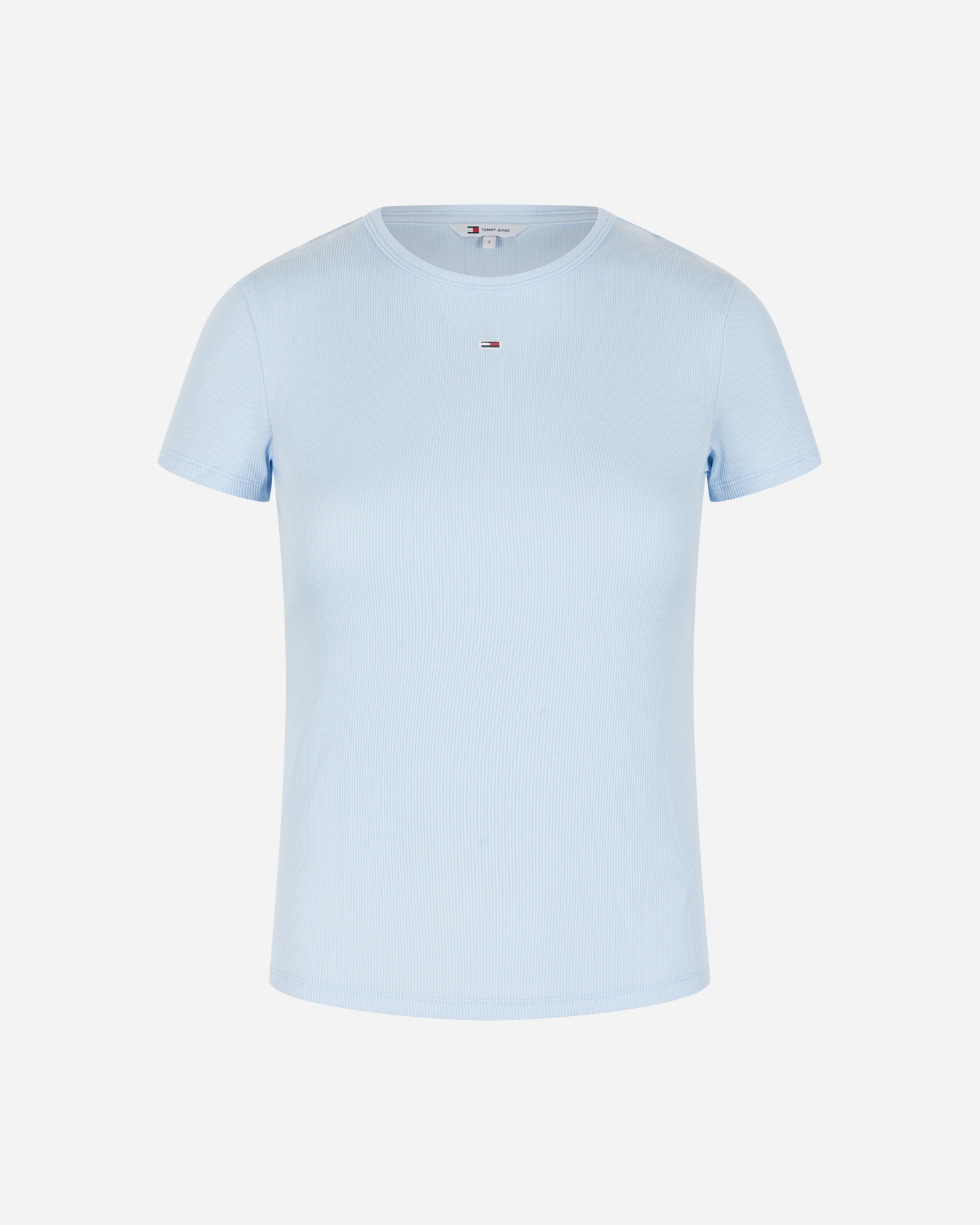 T-shirt TOMMY HILFIGER SLIM LOGO FLAG W - Azzurro - 0 | Cisalfa Sport