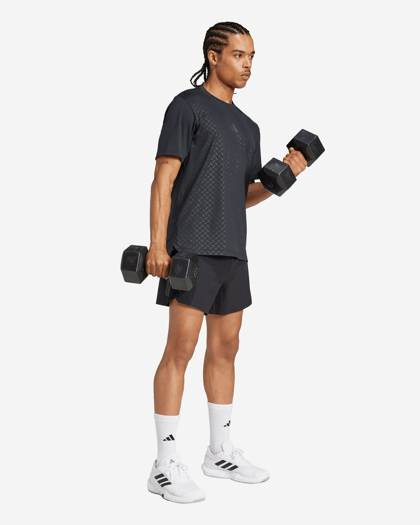 T-shirt training ADIDAS POWER 3STRIPES M - Nero - 3 | Cisalfa Sport