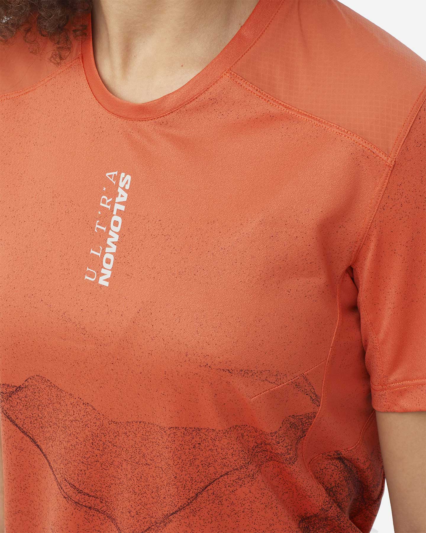 T-shirt running SALOMON S-LAB ULTRA PRINT W - Rosso - 4 | Cisalfa Sport