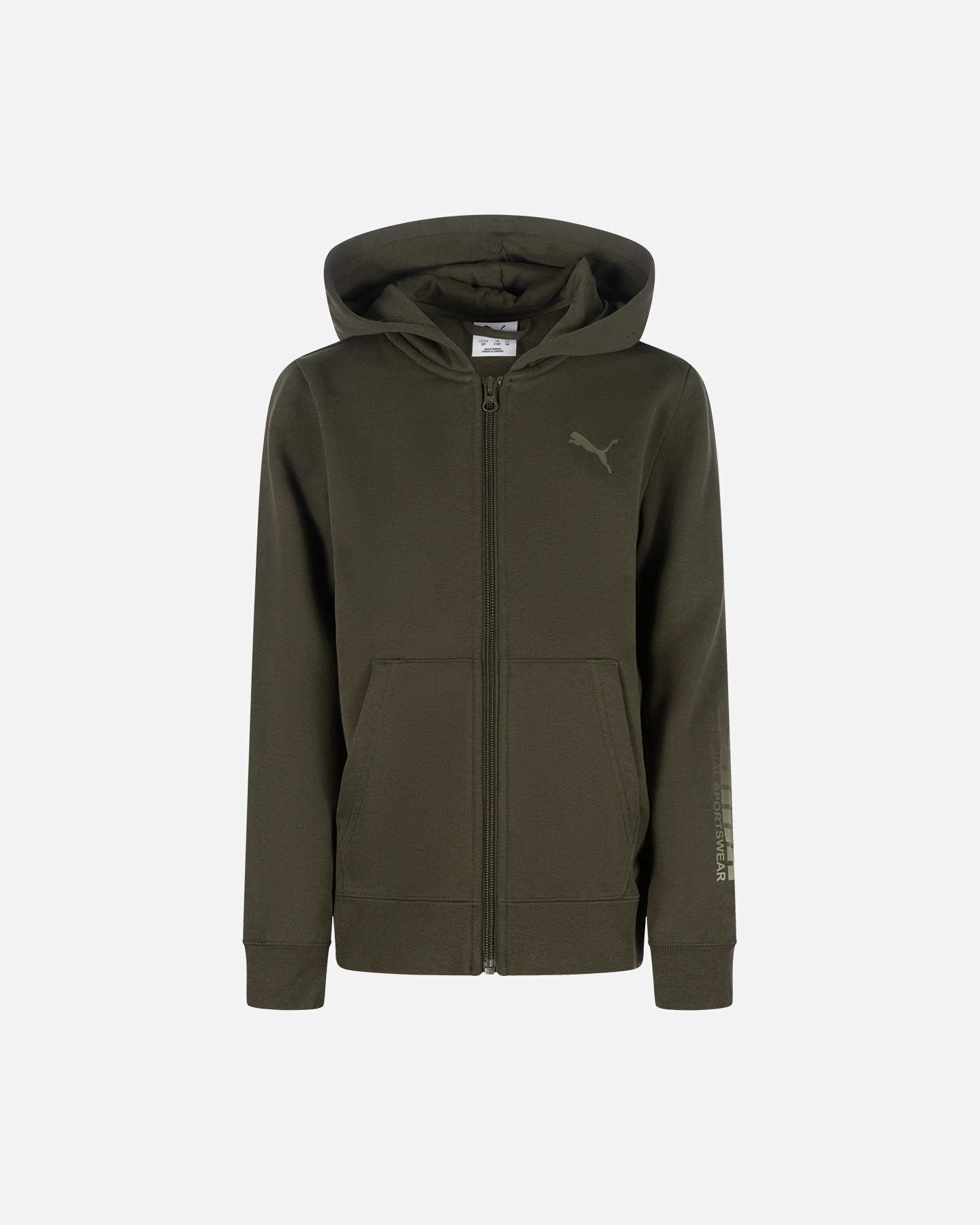 Felpa PUMA BASIC JR - Verde - 0 | Cisalfa Sport