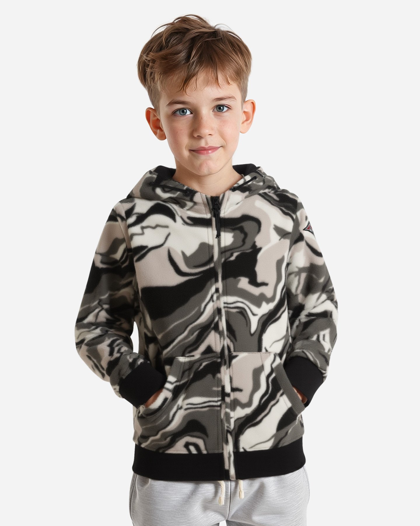 Felpa BEAR ESSENTIAL RIDER JR - Grigio - 2 | Cisalfa Sport