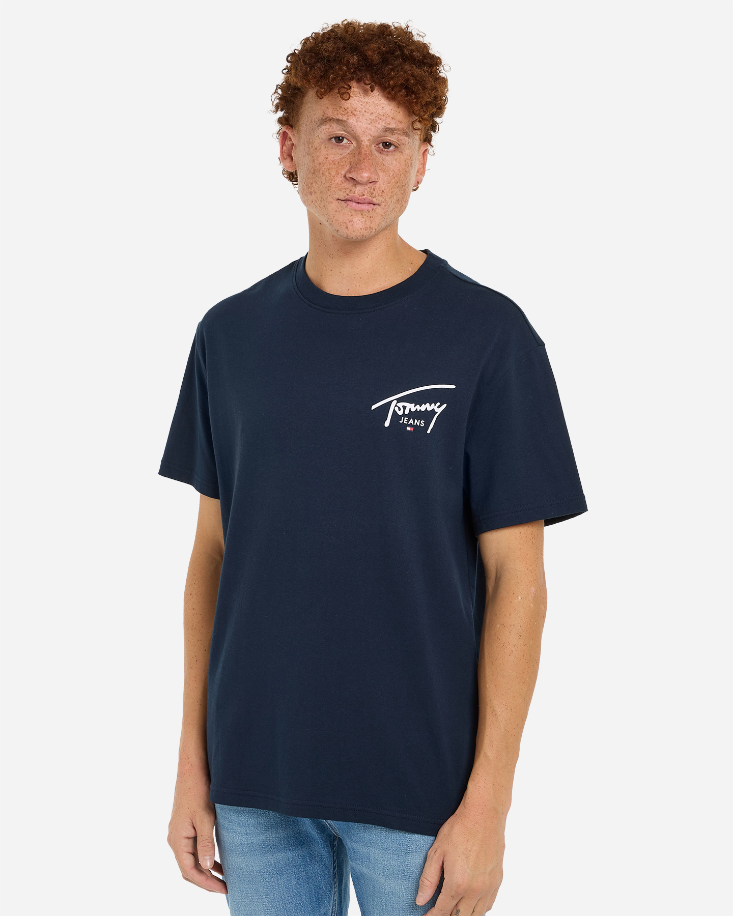 T-shirt TOMMY HILFIGER BACK LOGO SIGNATURE M - Blu - 2 | Cisalfa Sport