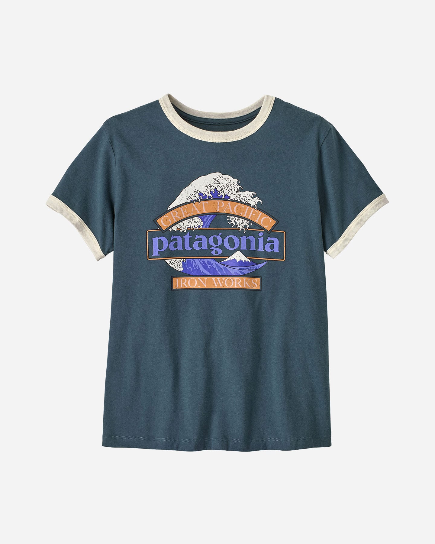 T-shirt PATAGONIA GREAT WAVES RINGER W - Blu - 1 | Cisalfa Sport