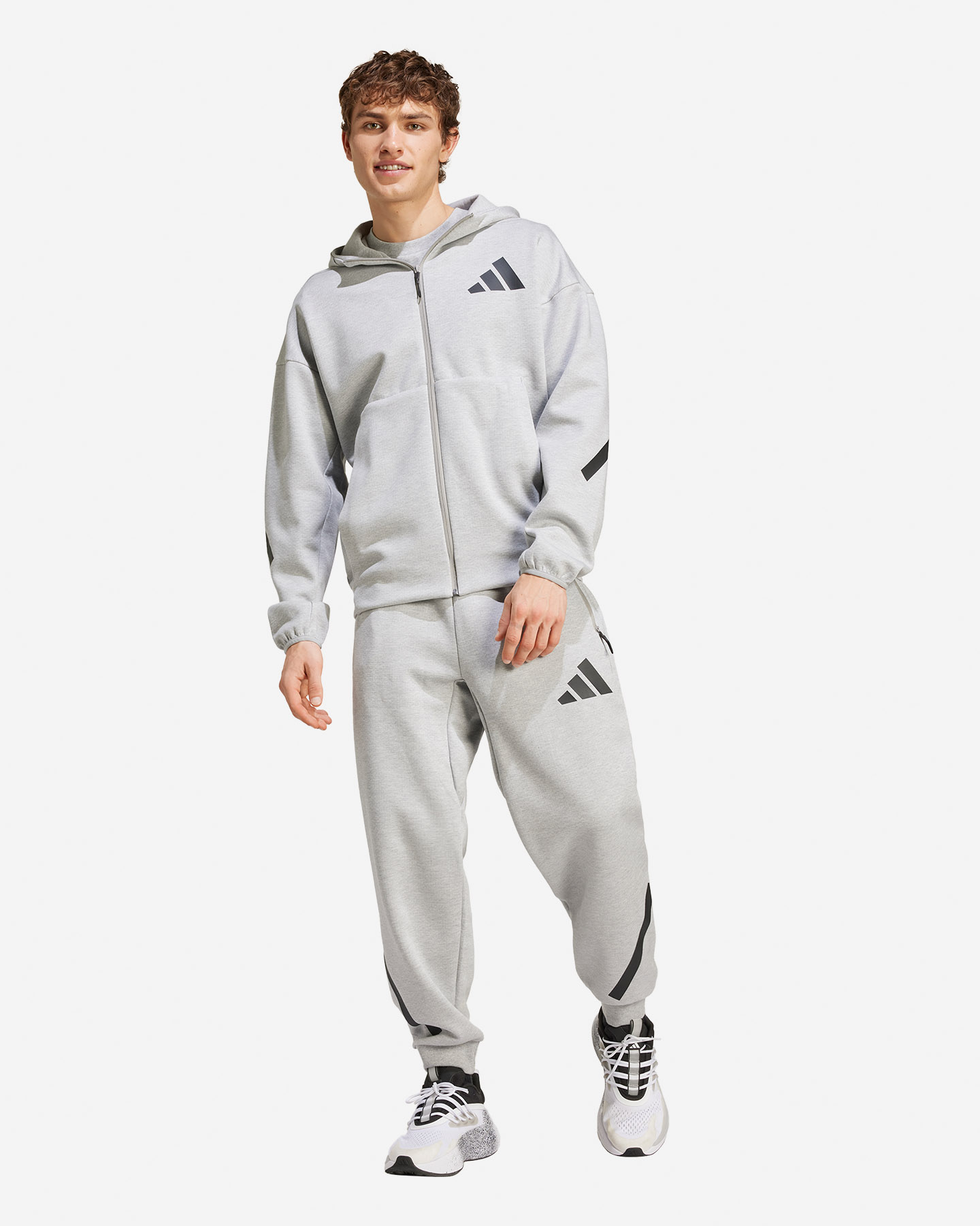 Felpa ADIDAS Z.N.E. M - Grigio - 3 | Cisalfa Sport