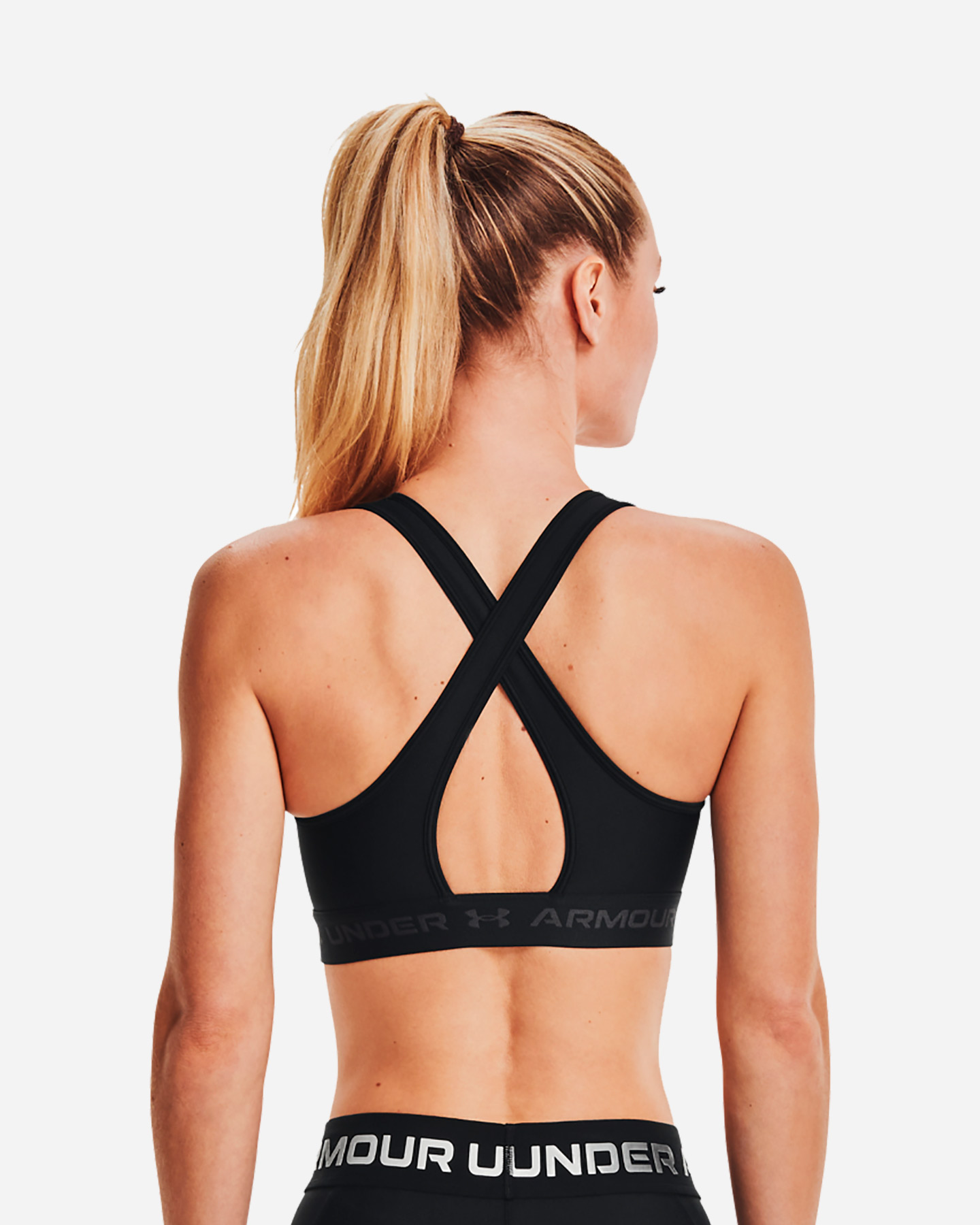Bra training UNDER ARMOUR CROSSBACK MID W - Nero - 1 | Cisalfa Sport
