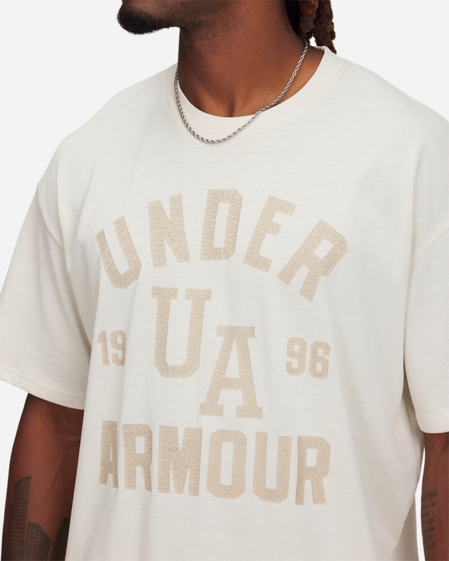 T-shirt UNDER ARMOUR VARSITY OVER M - Beige - 2 | Cisalfa Sport