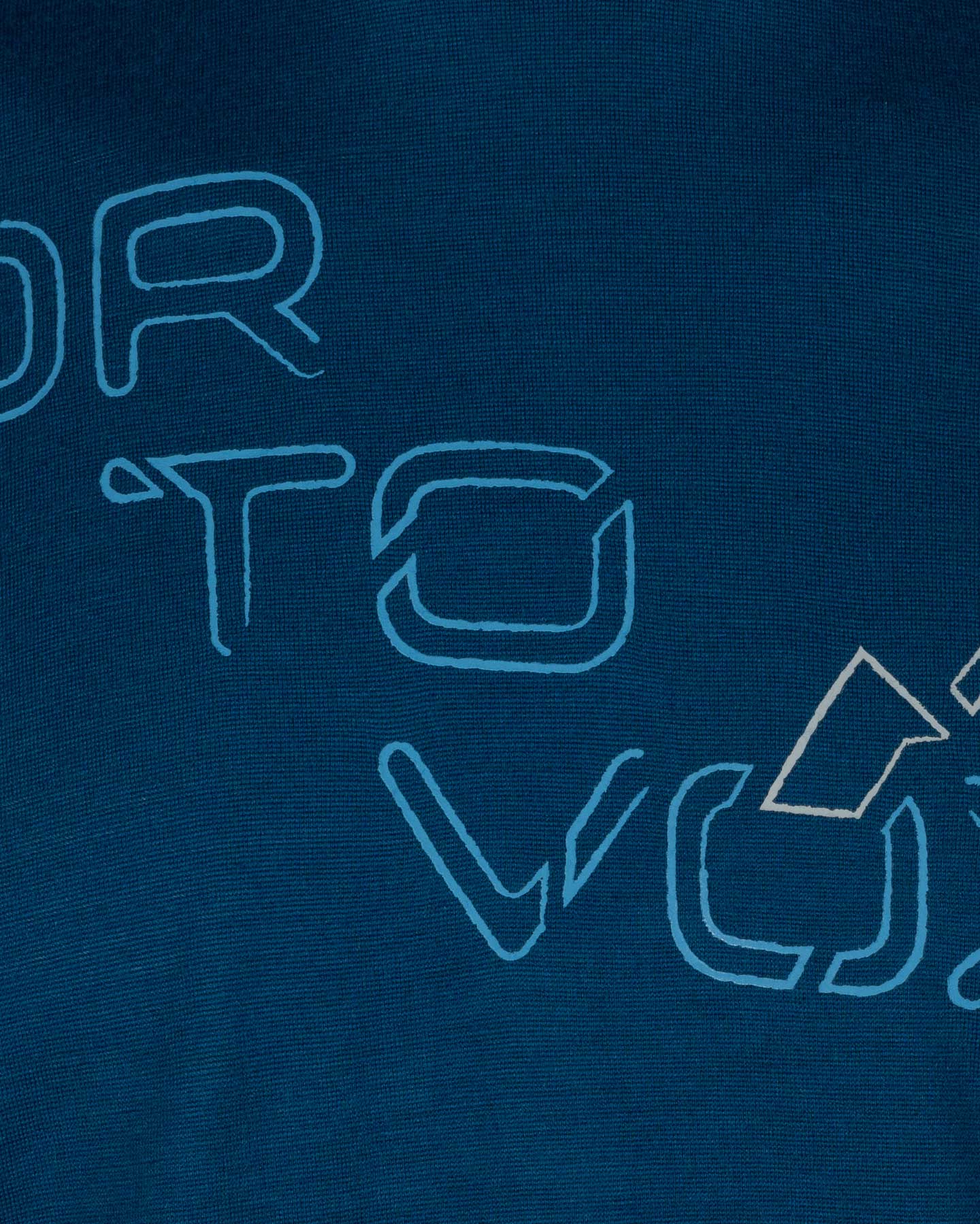 T-shirt ORTOVOX TANGRAM LOGO M - Blu - 2 | Cisalfa Sport