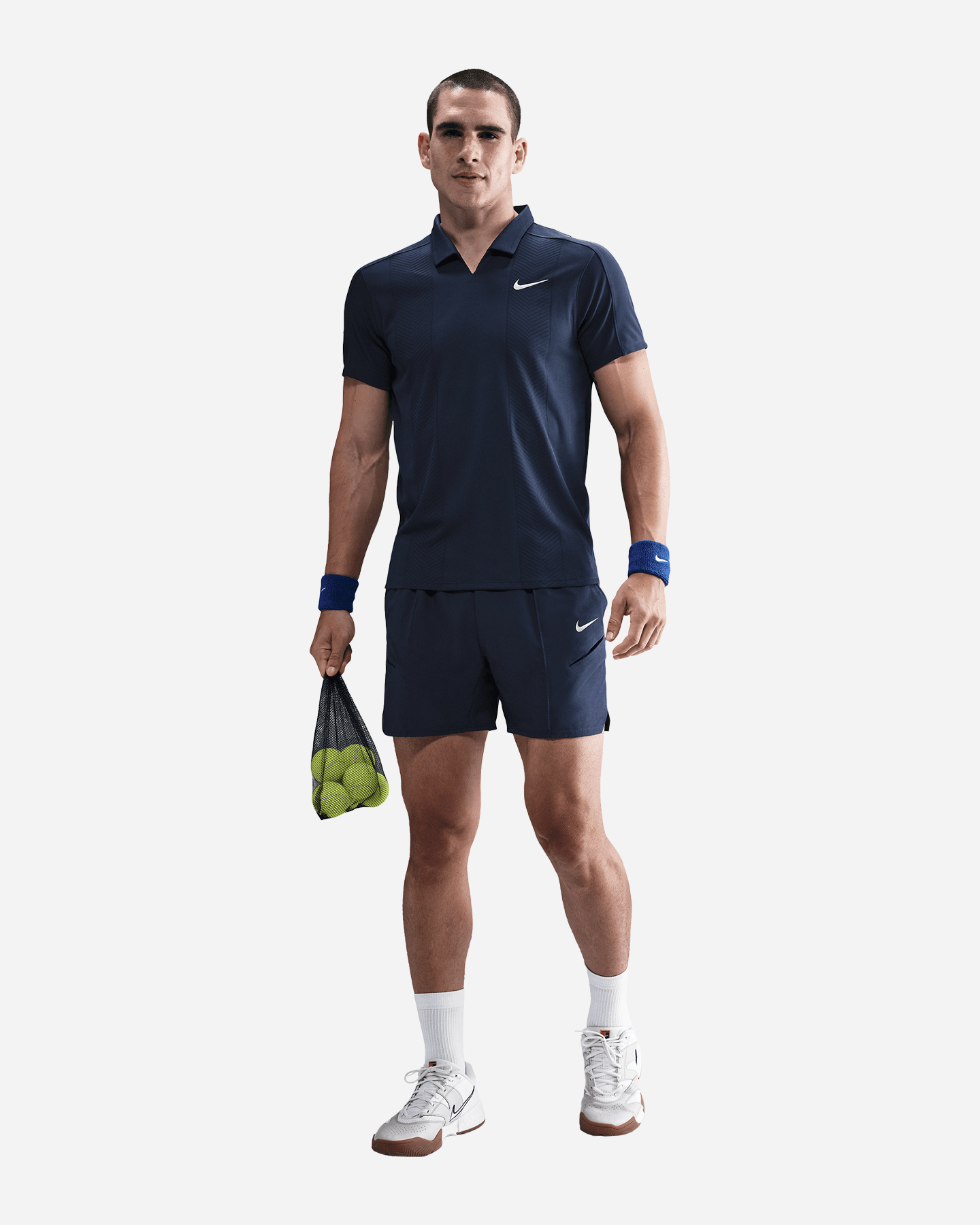 T-shirt tennis NIKE JANNIK M - Blu Navy - 1 | Cisalfa Sport