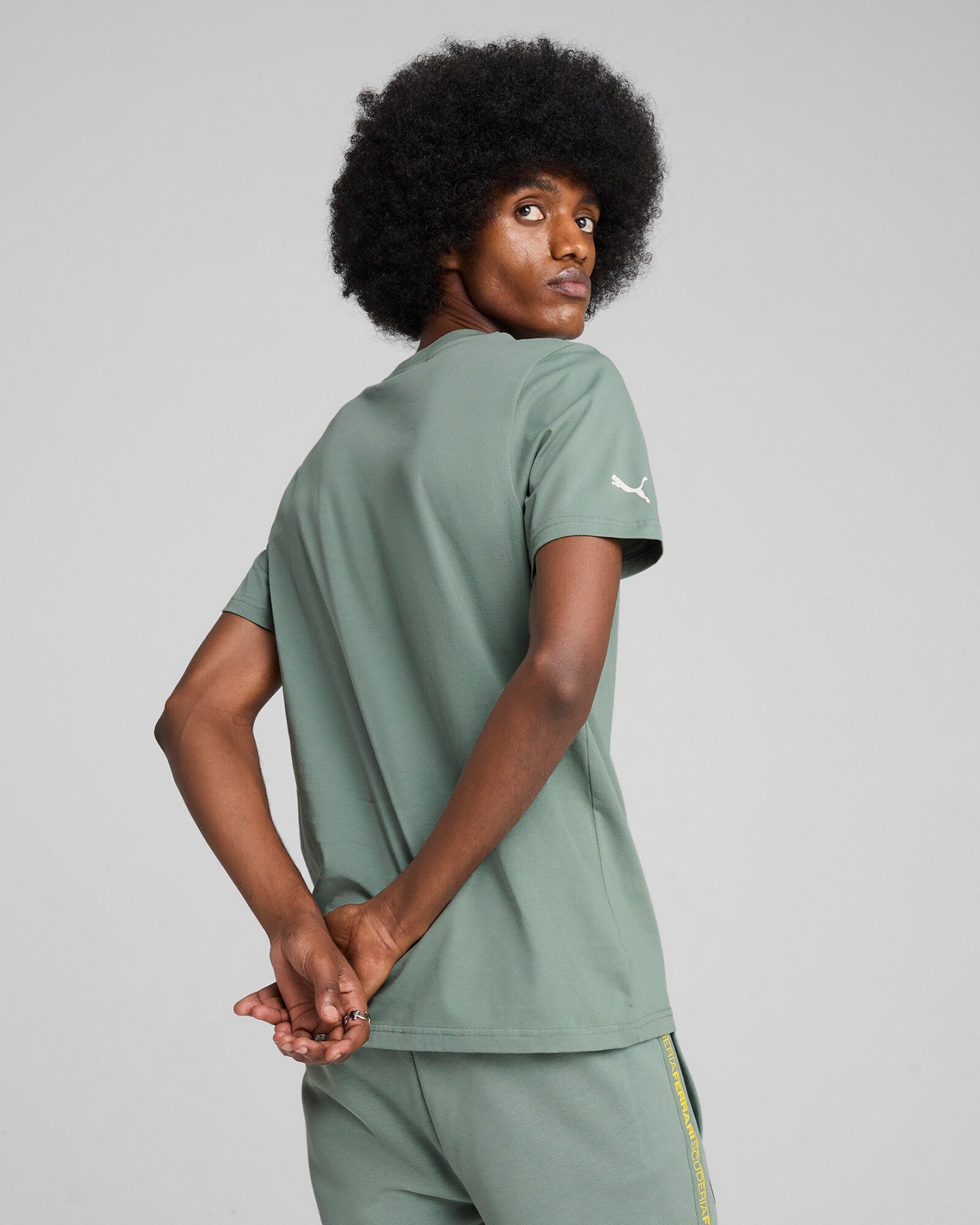 T-shirt PUMA FERRARI COLORED BIG SHIELD M - Verde - 3 | Cisalfa Sport