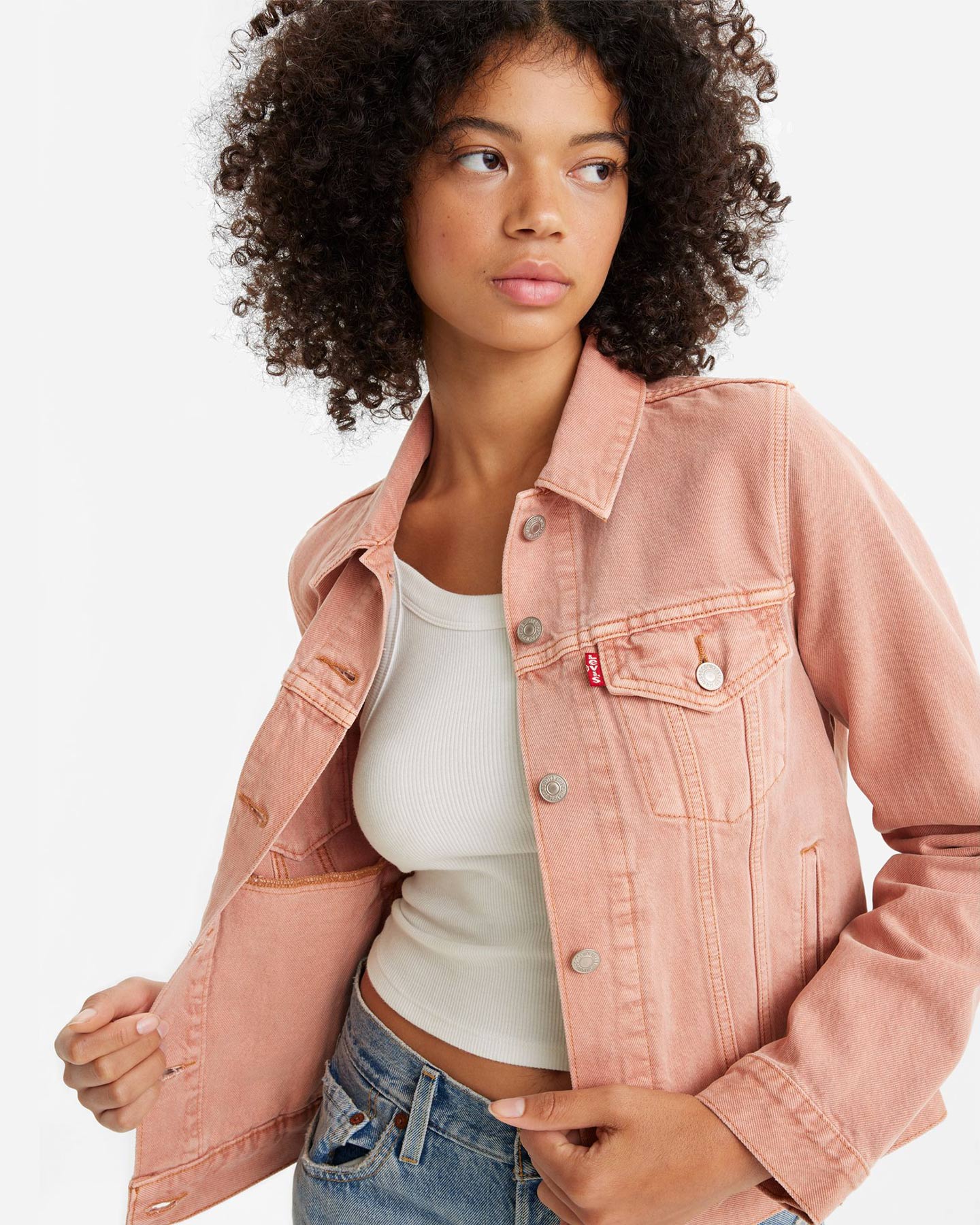 Giubbotto LEVI'S DENIM W - Rosa - 2 | Cisalfa Sport