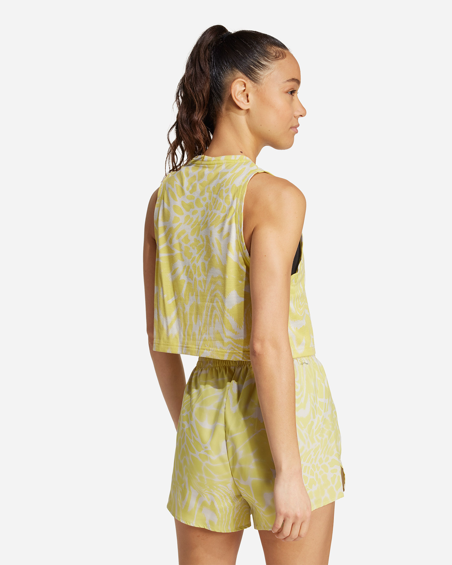Canotta training ADIDAS CROP W - Giallo - 3 | Cisalfa Sport