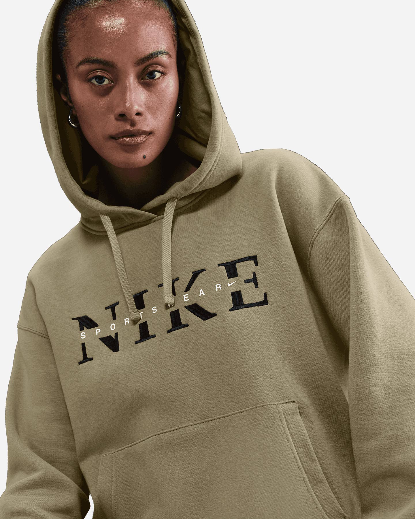 Felpa NIKE BIG LOGO PHOENIX W - Beige - 4 | Cisalfa Sport