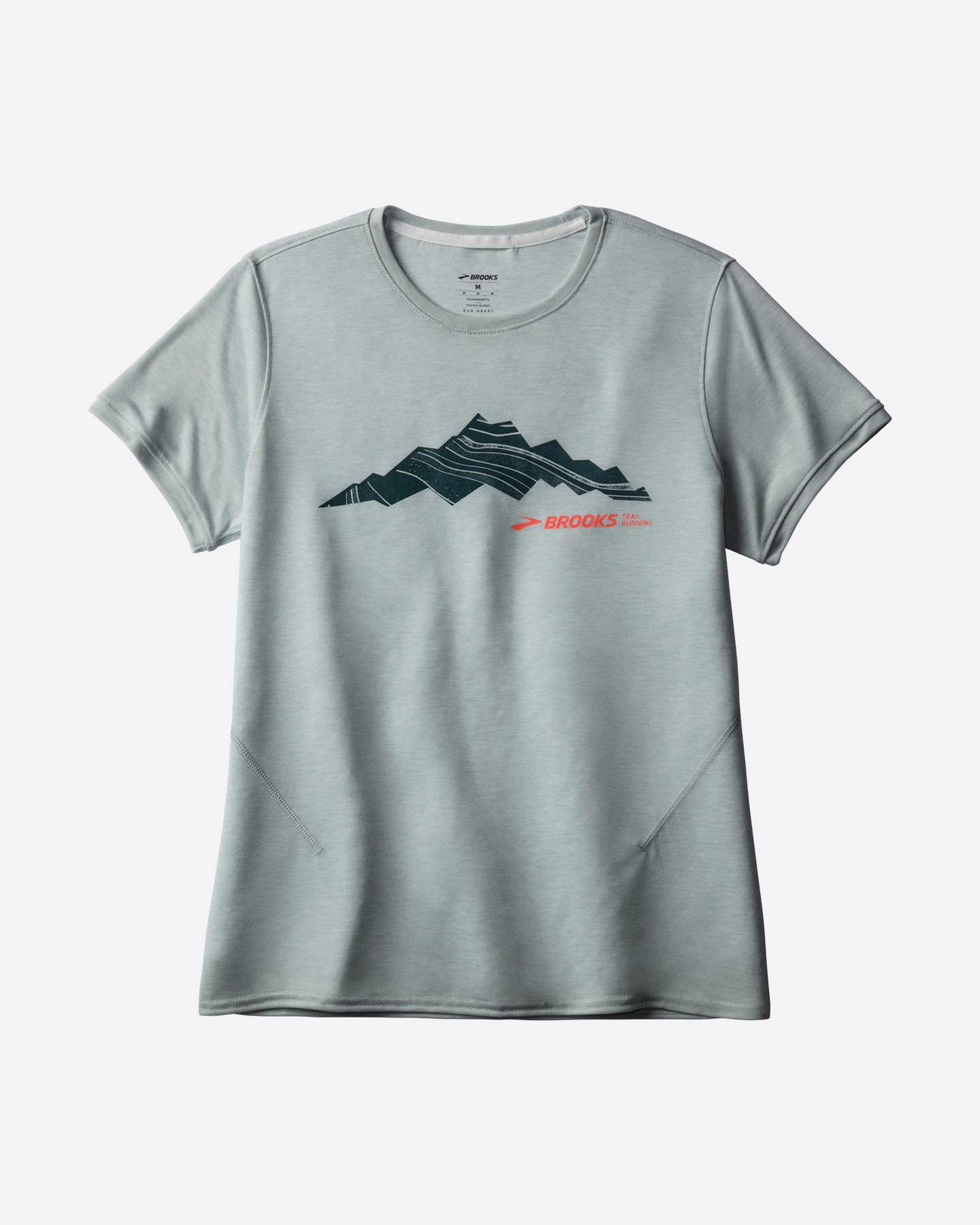 T-shirt running BROOKS DISTANCE 3.0 W - Bianco - 0 | Cisalfa Sport