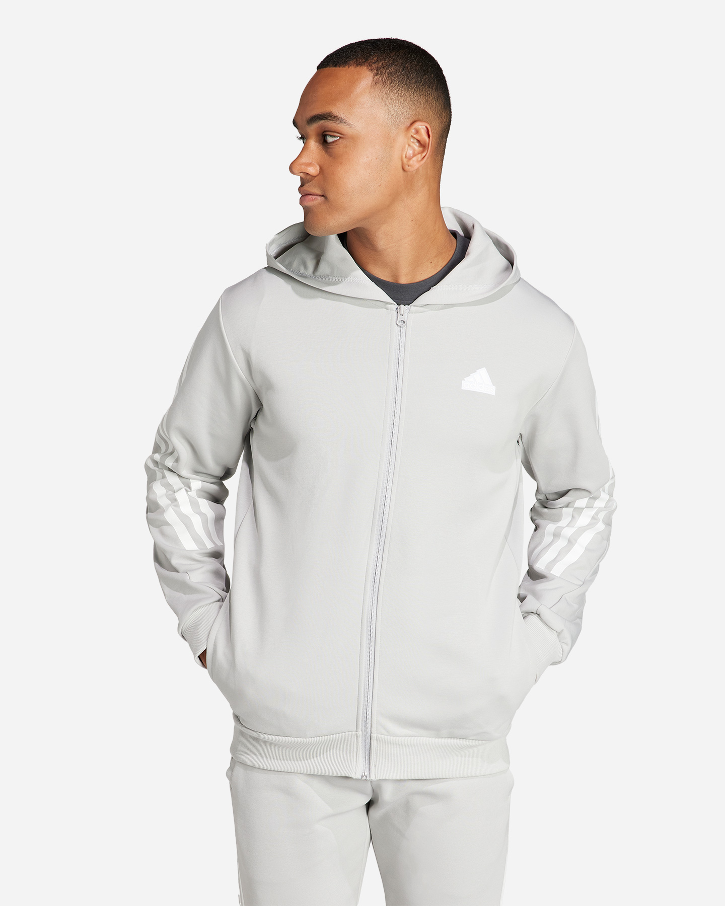 Felpa ADIDAS 3STRIPES M - Grigio - 1 | Cisalfa Sport