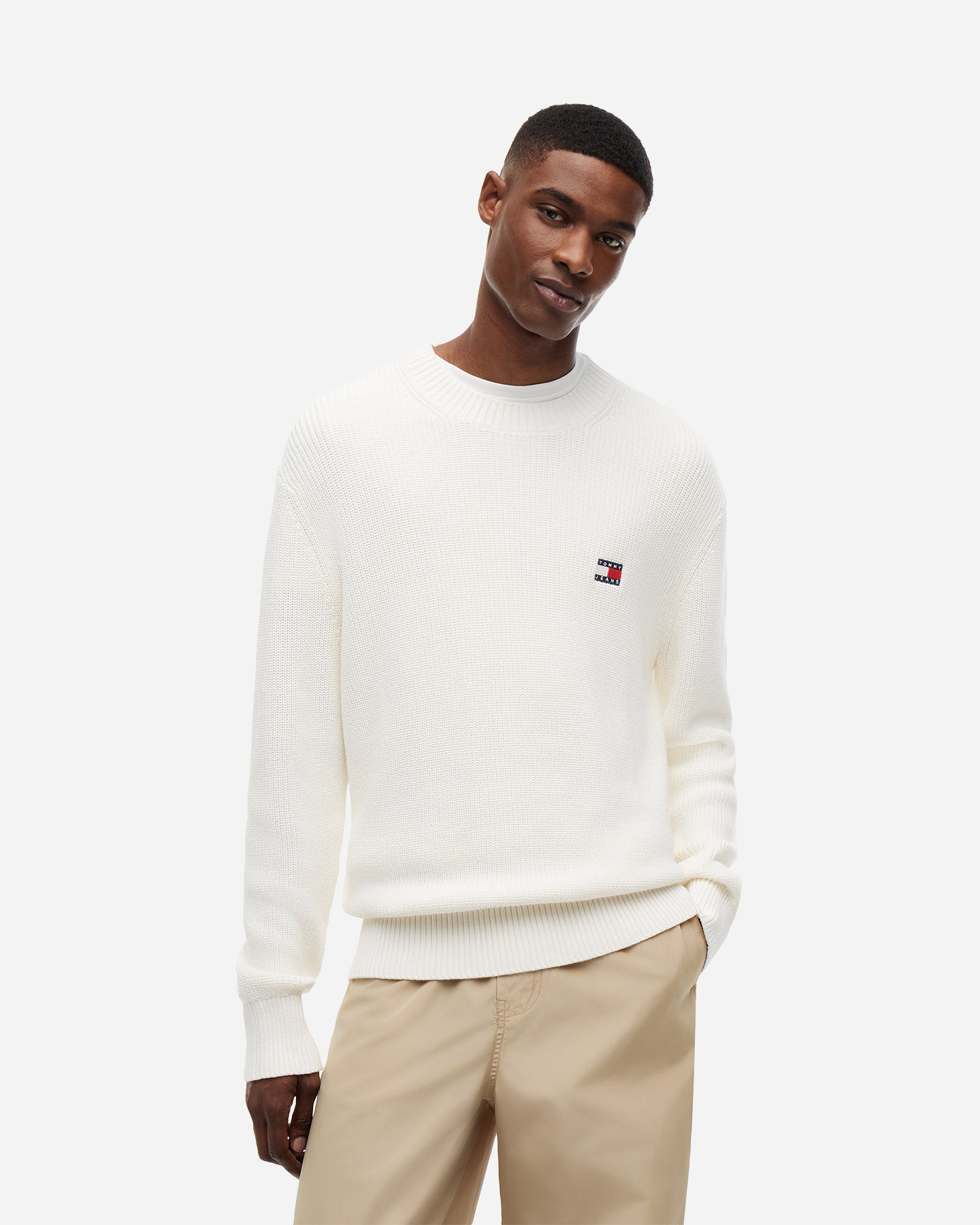 Maglione TOMMY HILFIGER ESSENTIAL M - Beige - 1 | Cisalfa Sport