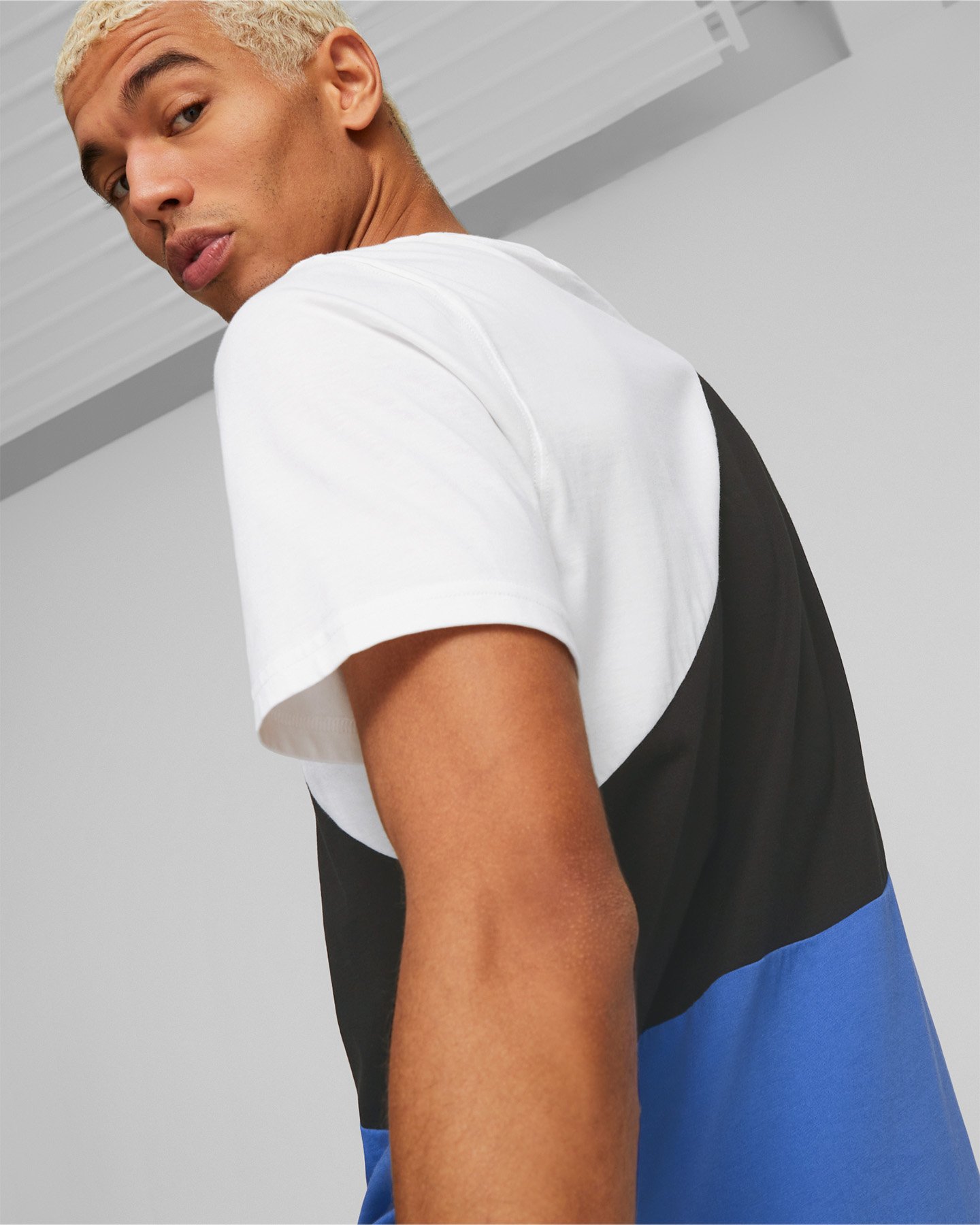 T-shirt PUMA POWER 3COLORS M - Blu - 5 | Cisalfa Sport