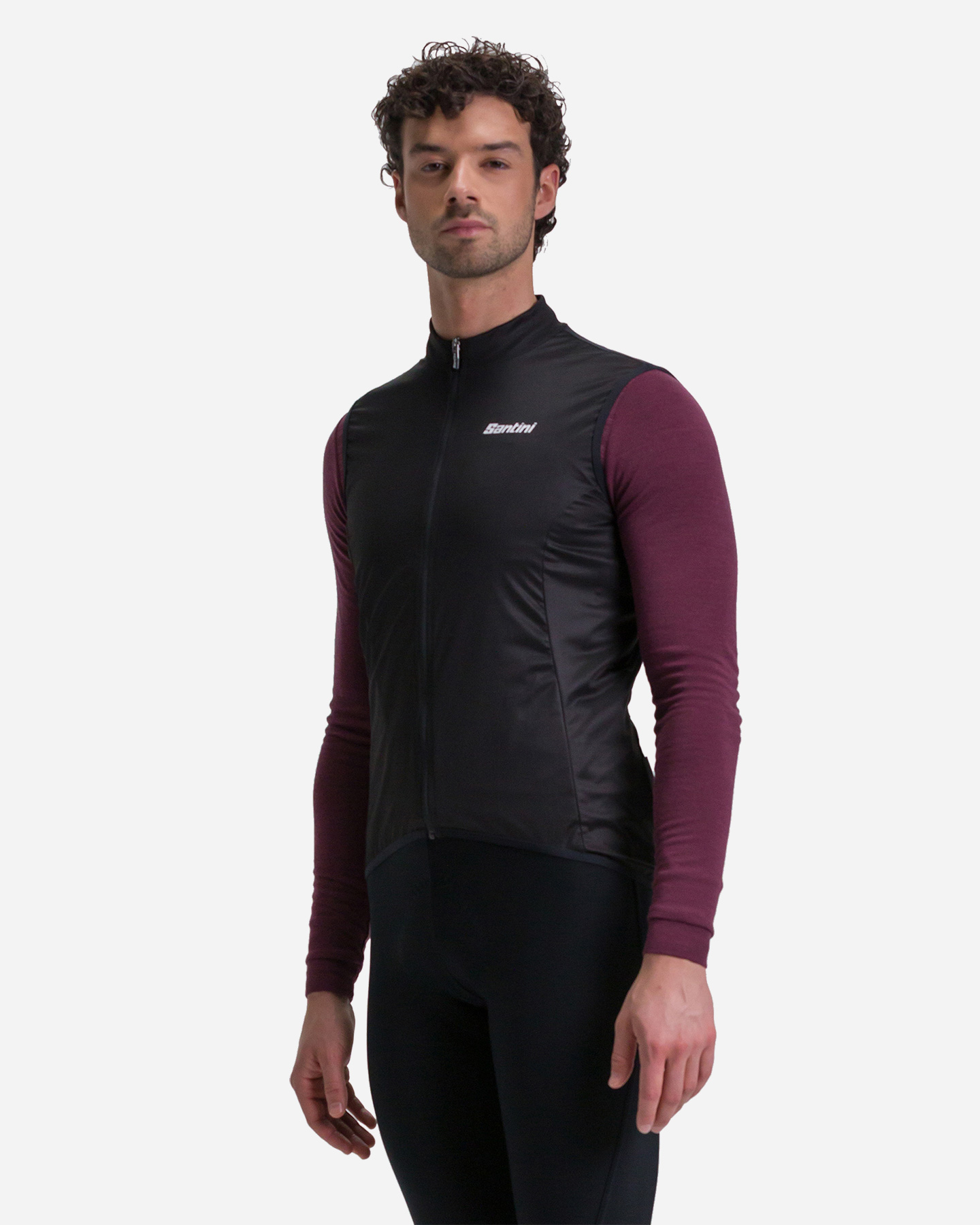 Giacca ciclismo SANTINI NEBULA M - Nero - 4 | Cisalfa Sport