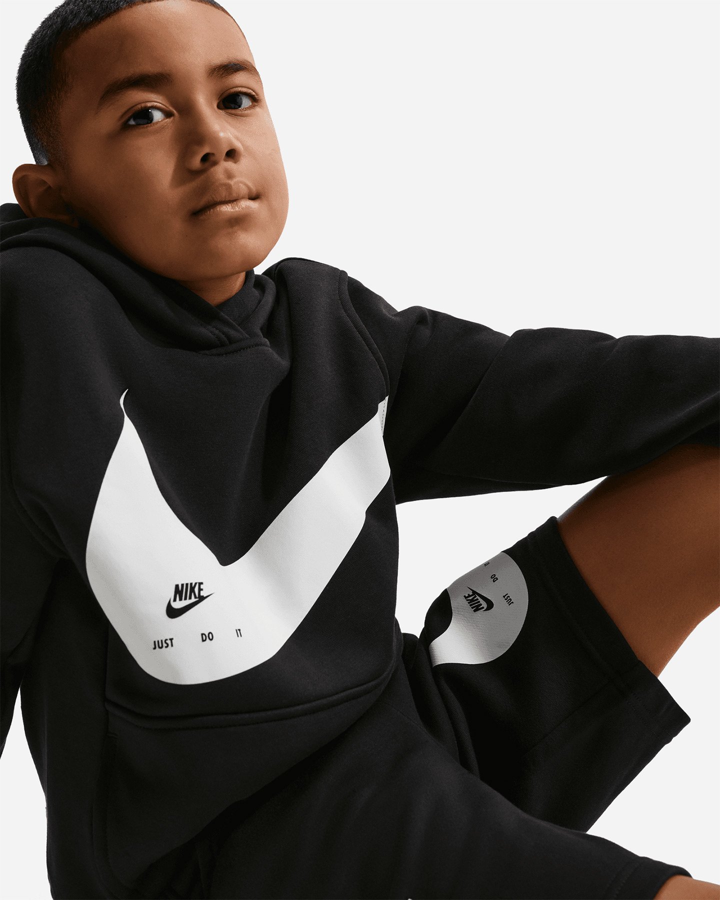 Pantaloncini NIKE BIG SWOOSH JR - Nero - 5 | Cisalfa Sport