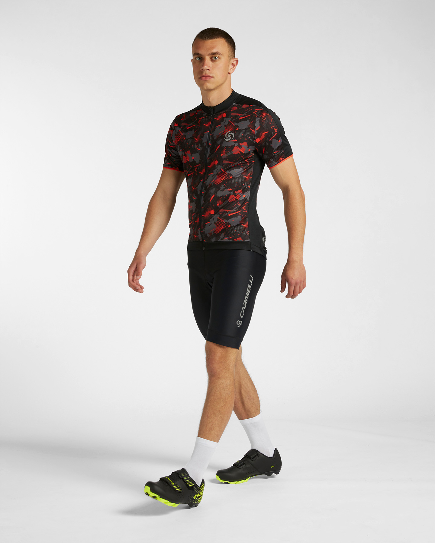 Maglia ciclismo CARNIELLI ALL OVER PRINTED M - Nero - 3 | Cisalfa Sport
