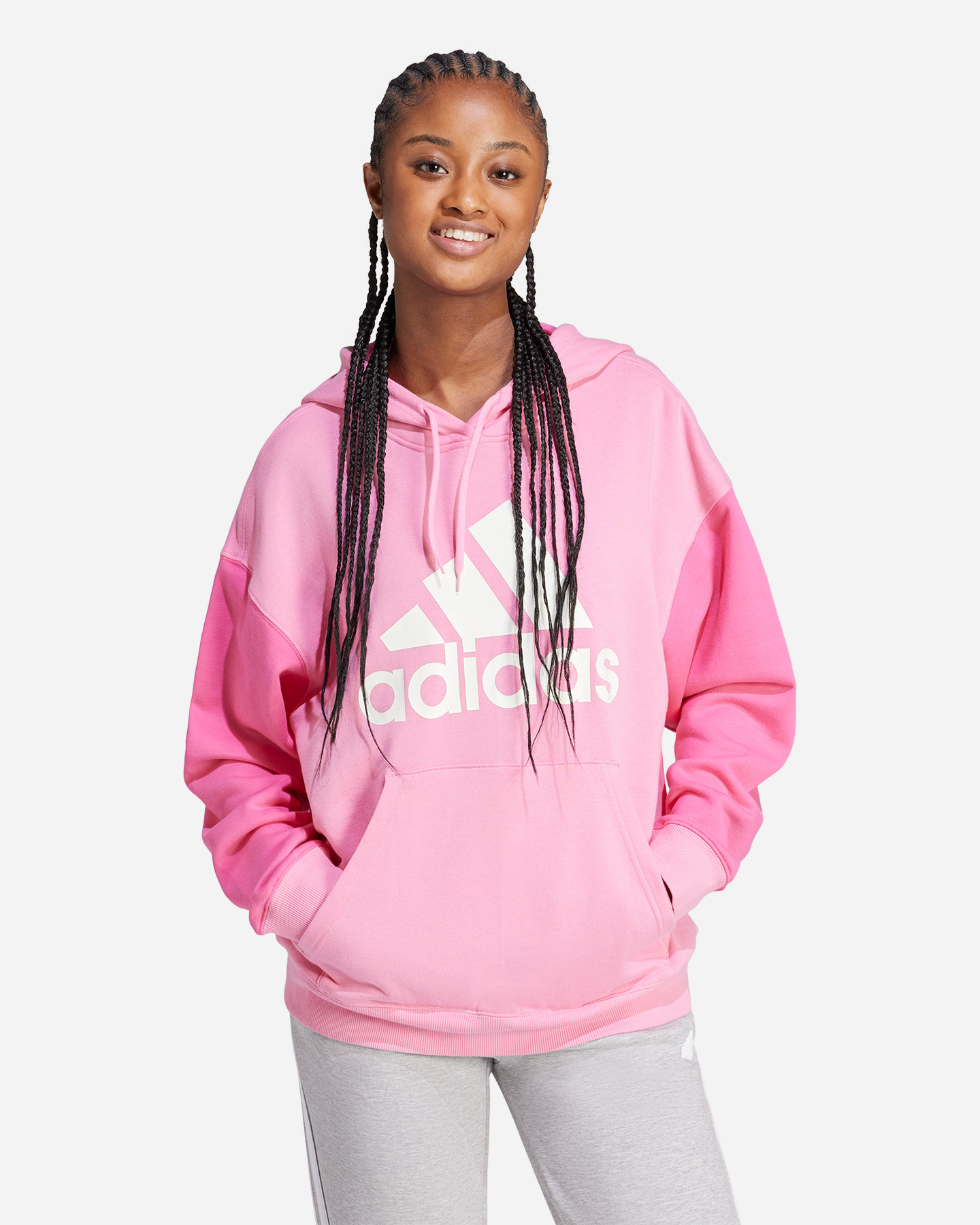 Felpa ADIDAS BIG LOGO W - Rosa - 1 | Cisalfa Sport