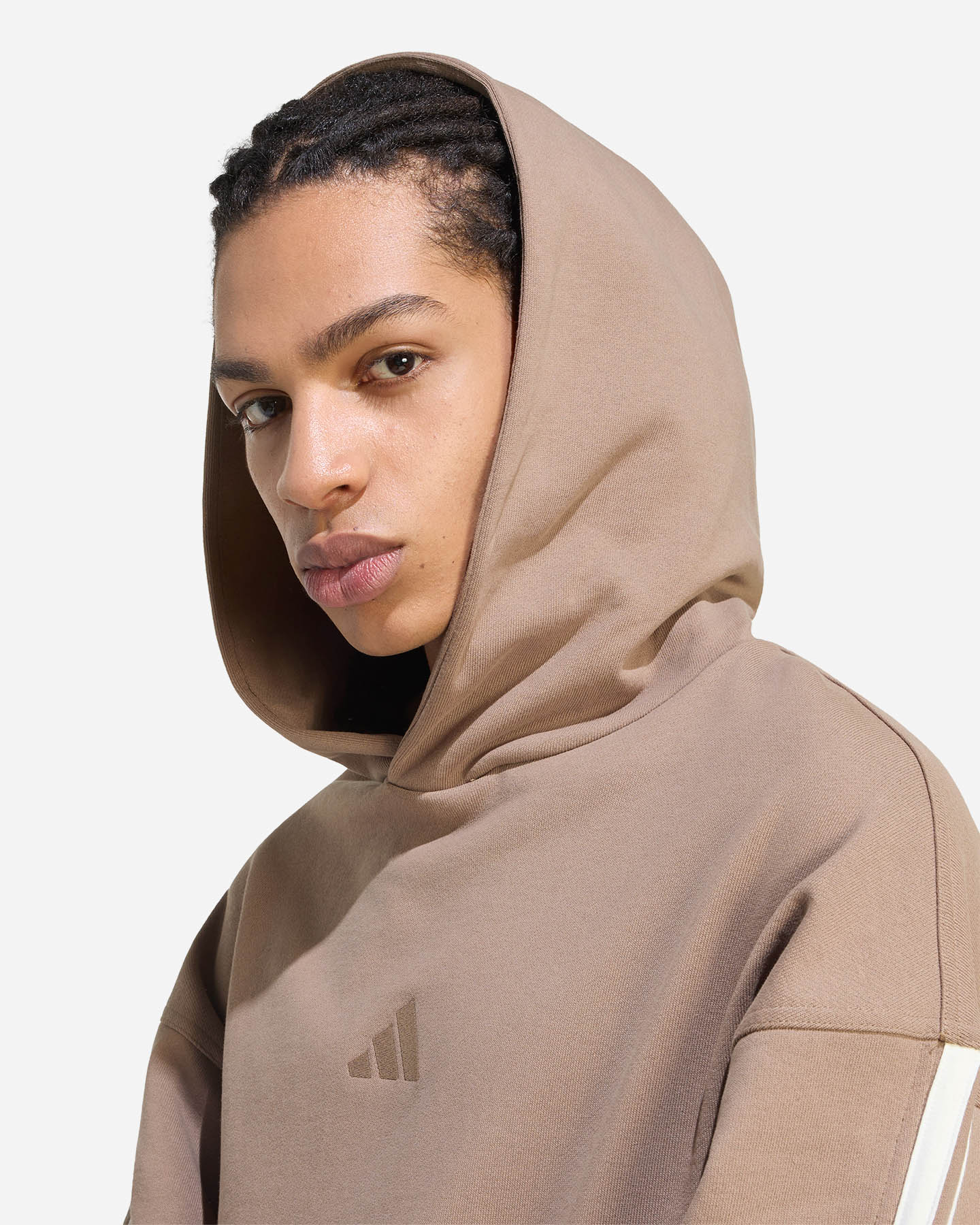 Felpa ADIDAS KIT 3STRIPES M - Beige - 4 | Cisalfa Sport
