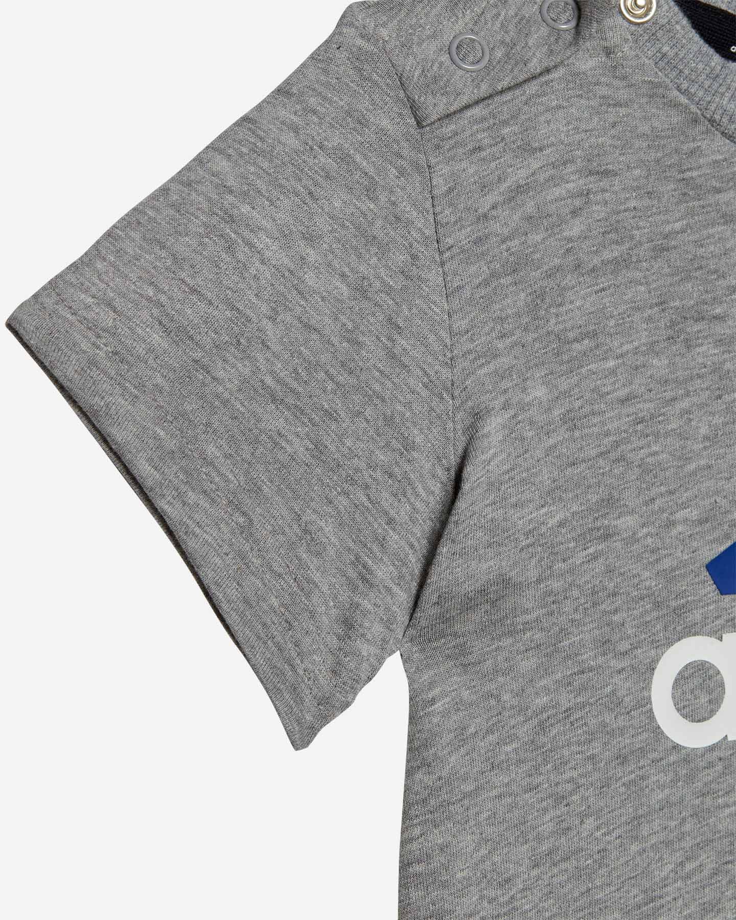 Completo ADIDAS SMALL LOGO JR - Grigio - 1 | Cisalfa Sport