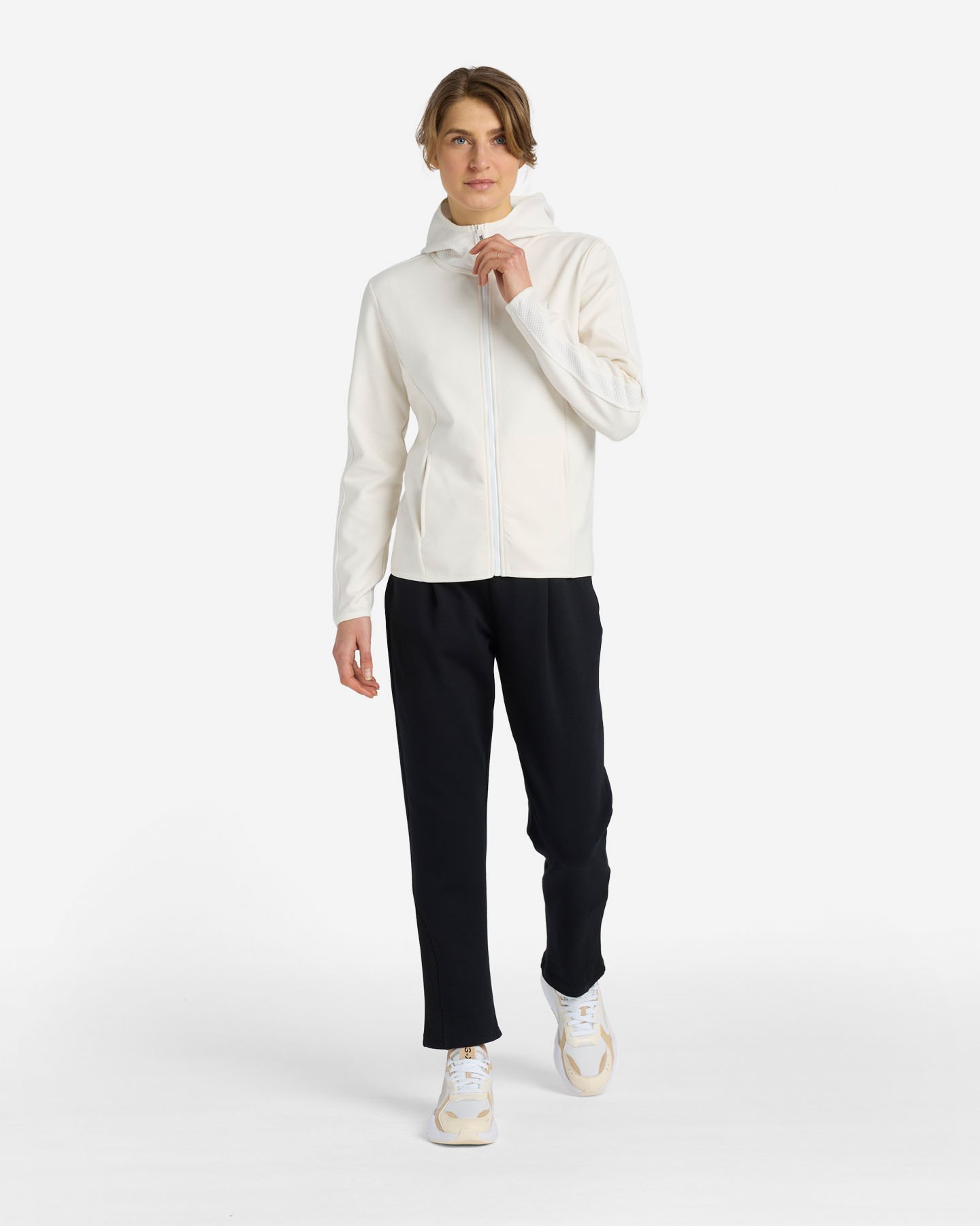 Felpa ARENA ATHLETIC PROGRESS W - Bianco - 2 | Cisalfa Sport