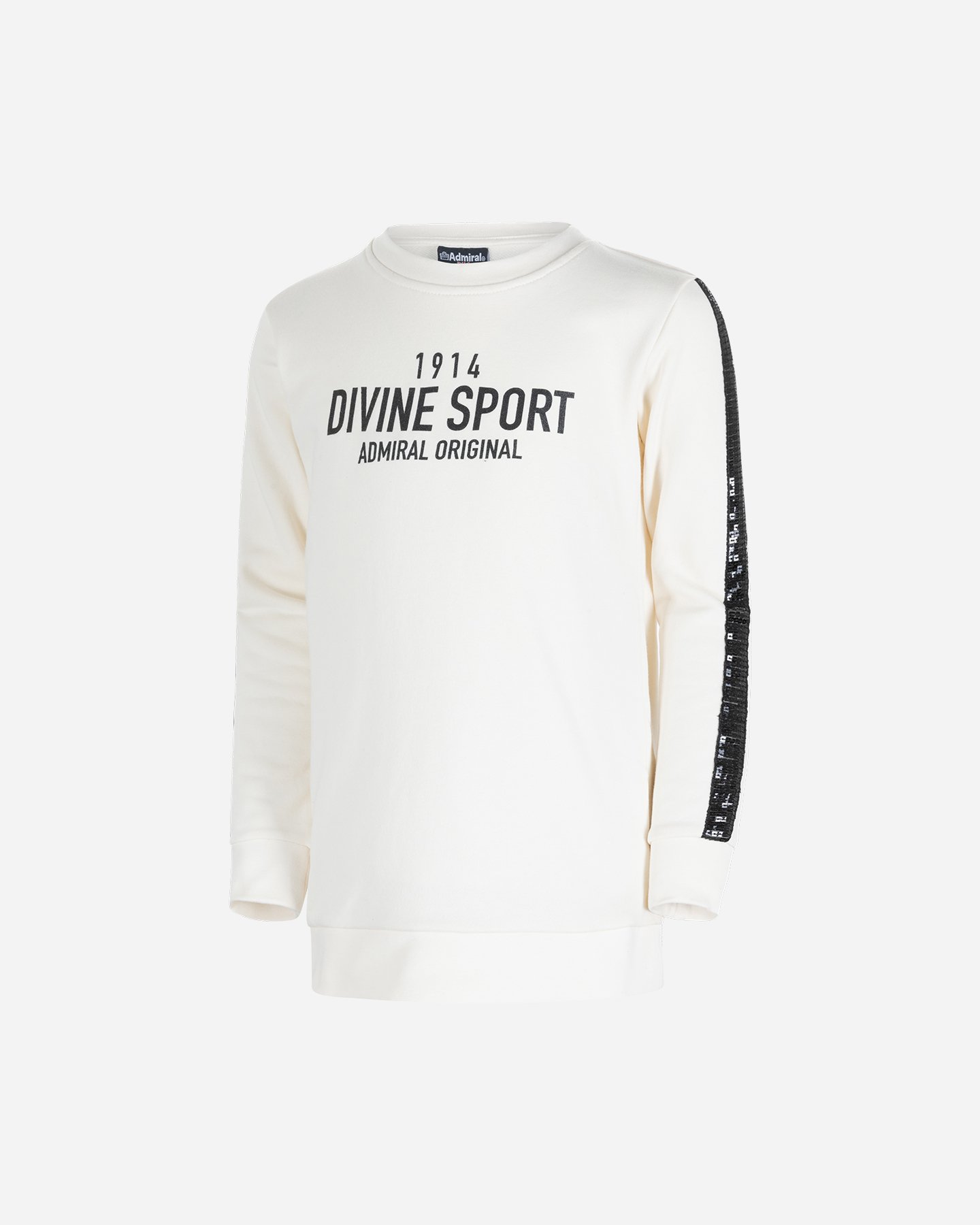 Felpa ADMIRAL GRAPHIC LOGO JR - Bianco - 0 | Cisalfa Sport