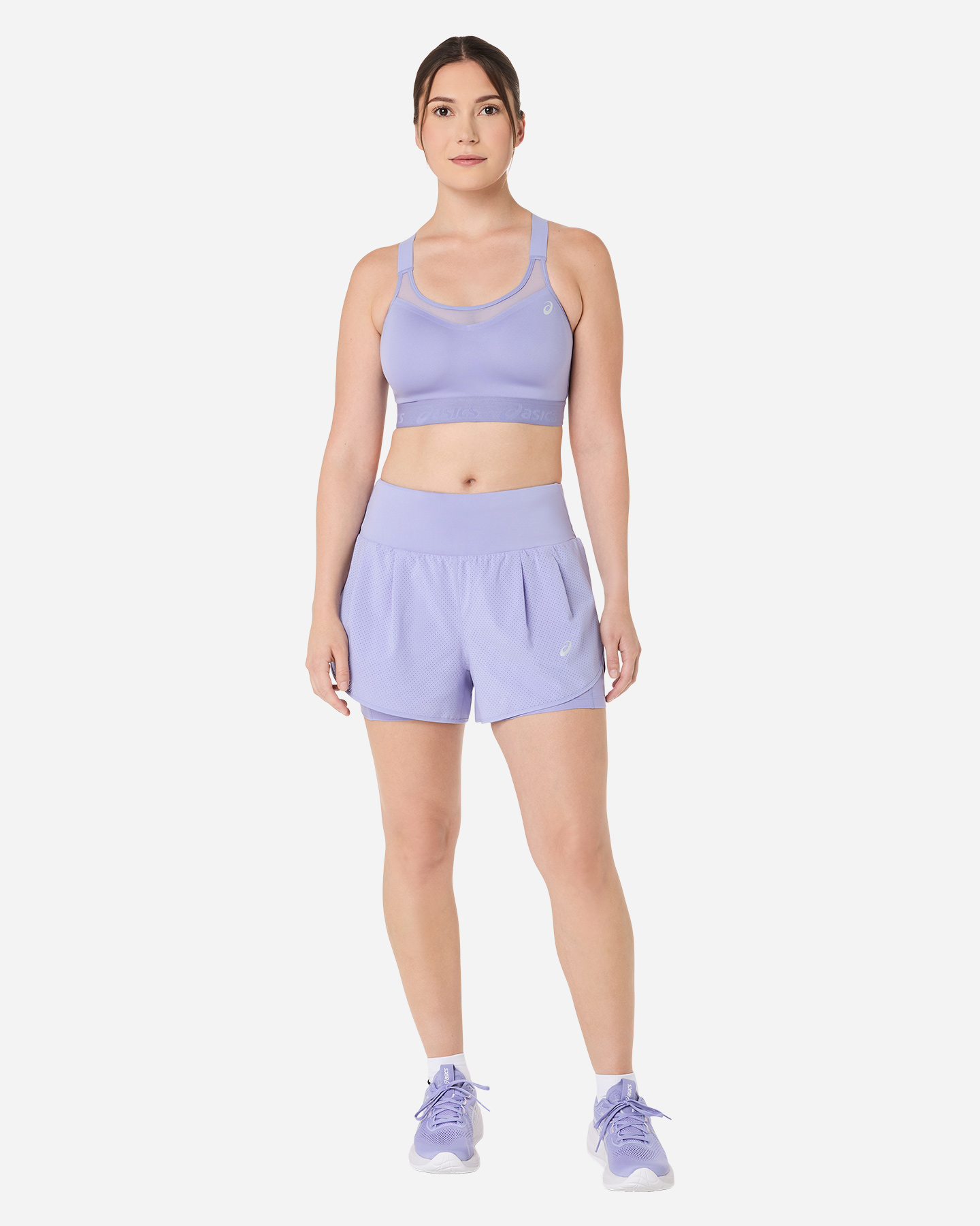 Reggiseno ASICS ROAD COMBINATION W - Viola - 3 | Cisalfa Sport