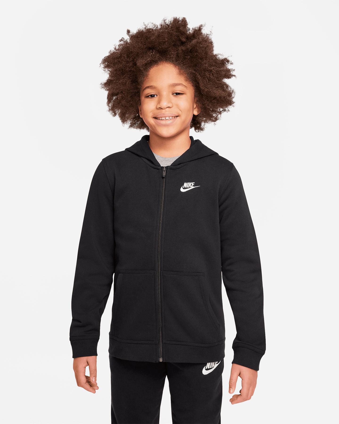 Felpa NIKE CLUB JR - Nero - 0 | Cisalfa Sport