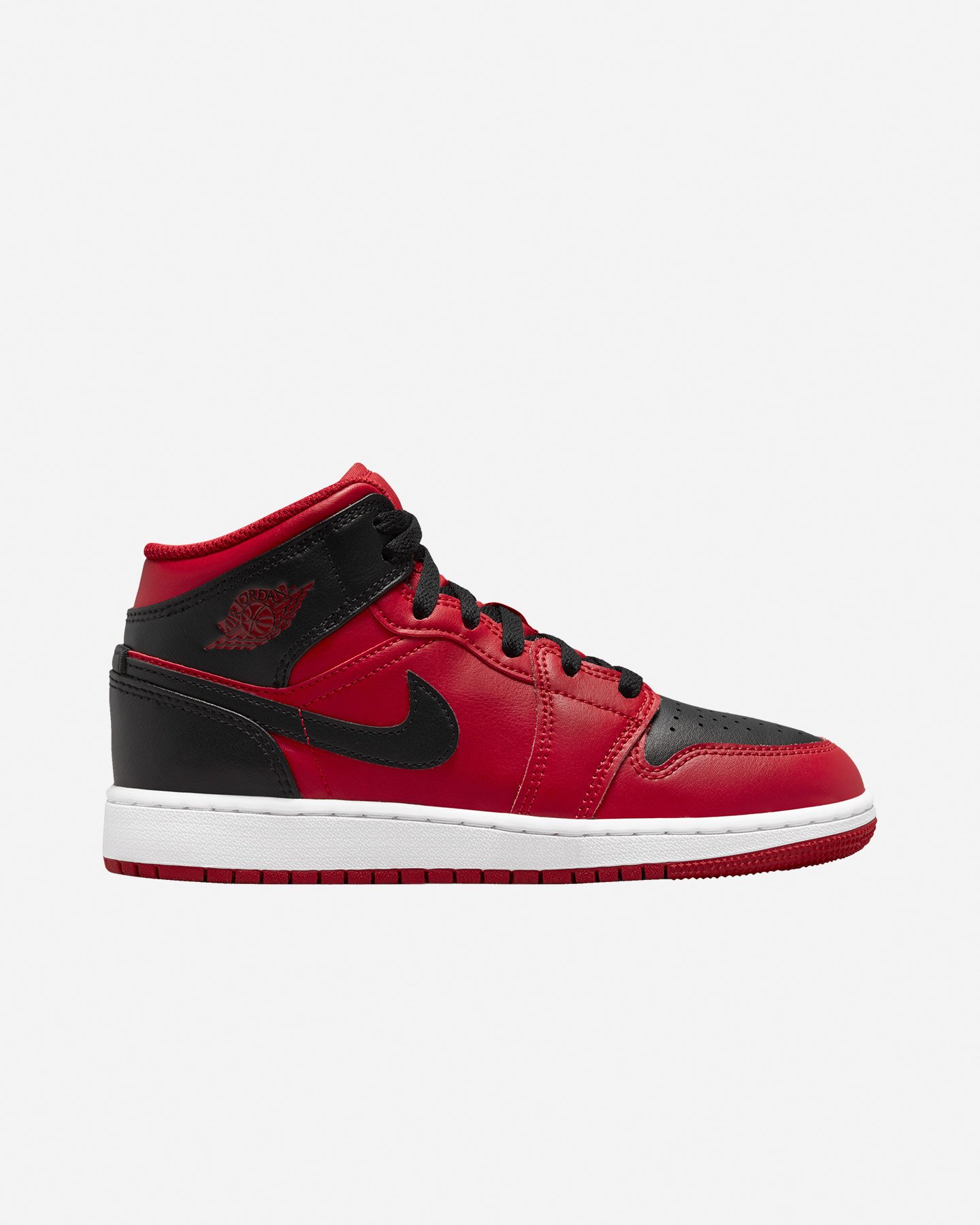 Scarpe sneakers NIKE AIR JORDAN 1 MID JR GS - Rosso - 0 | Cisalfa Sport