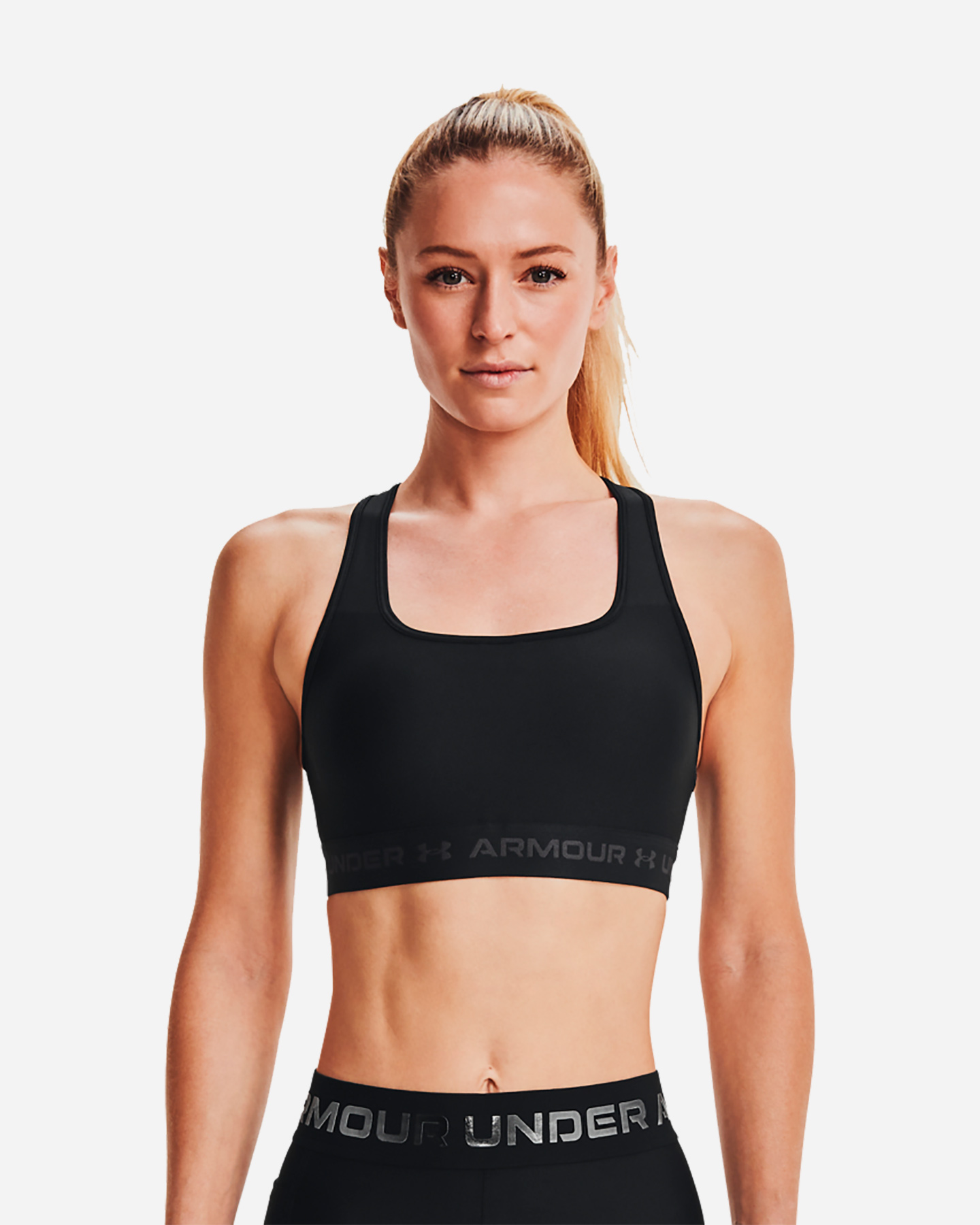 Bra training UNDER ARMOUR CROSSBACK MID W - Nero - 0 | Cisalfa Sport
