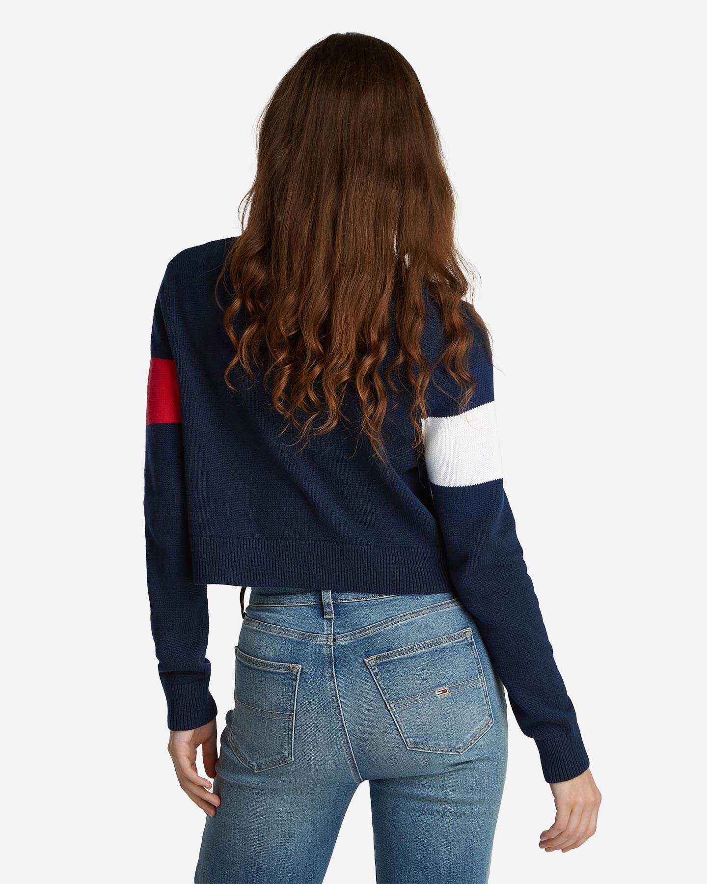 Maglione TOMMY HILFIGER CENTER FLAG W - Blu Navy - 3 | Cisalfa Sport