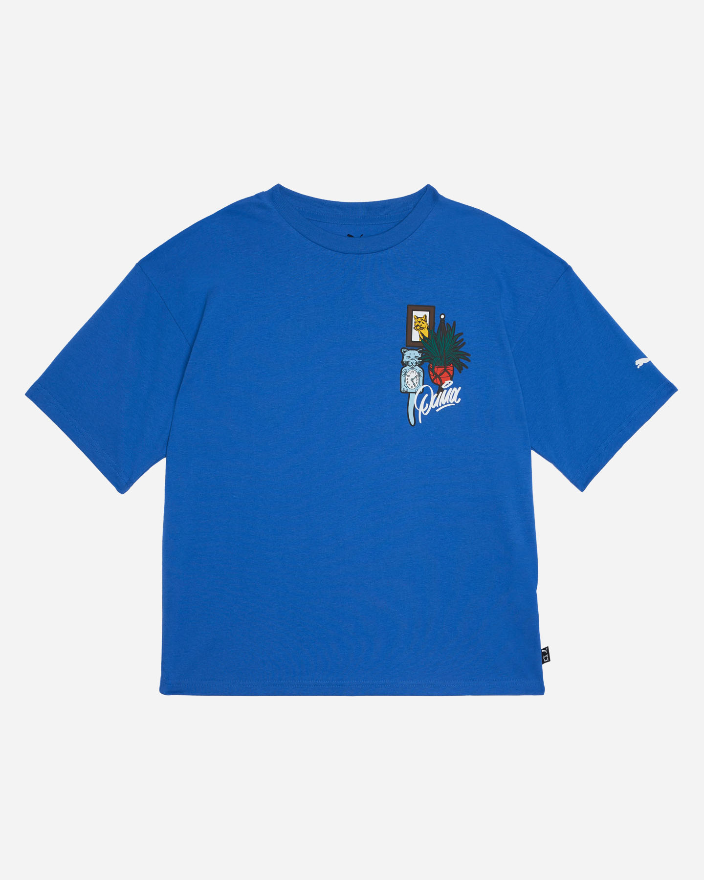 T-shirt PUMA OVER GRAPHIC JR - Blu royal - 0 | Cisalfa Sport