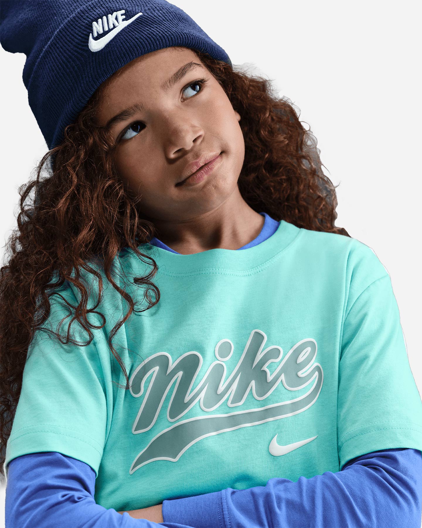 T-shirt NIKE BOYFRIEND BIG LOGO JR - Verde - 5 | Cisalfa Sport