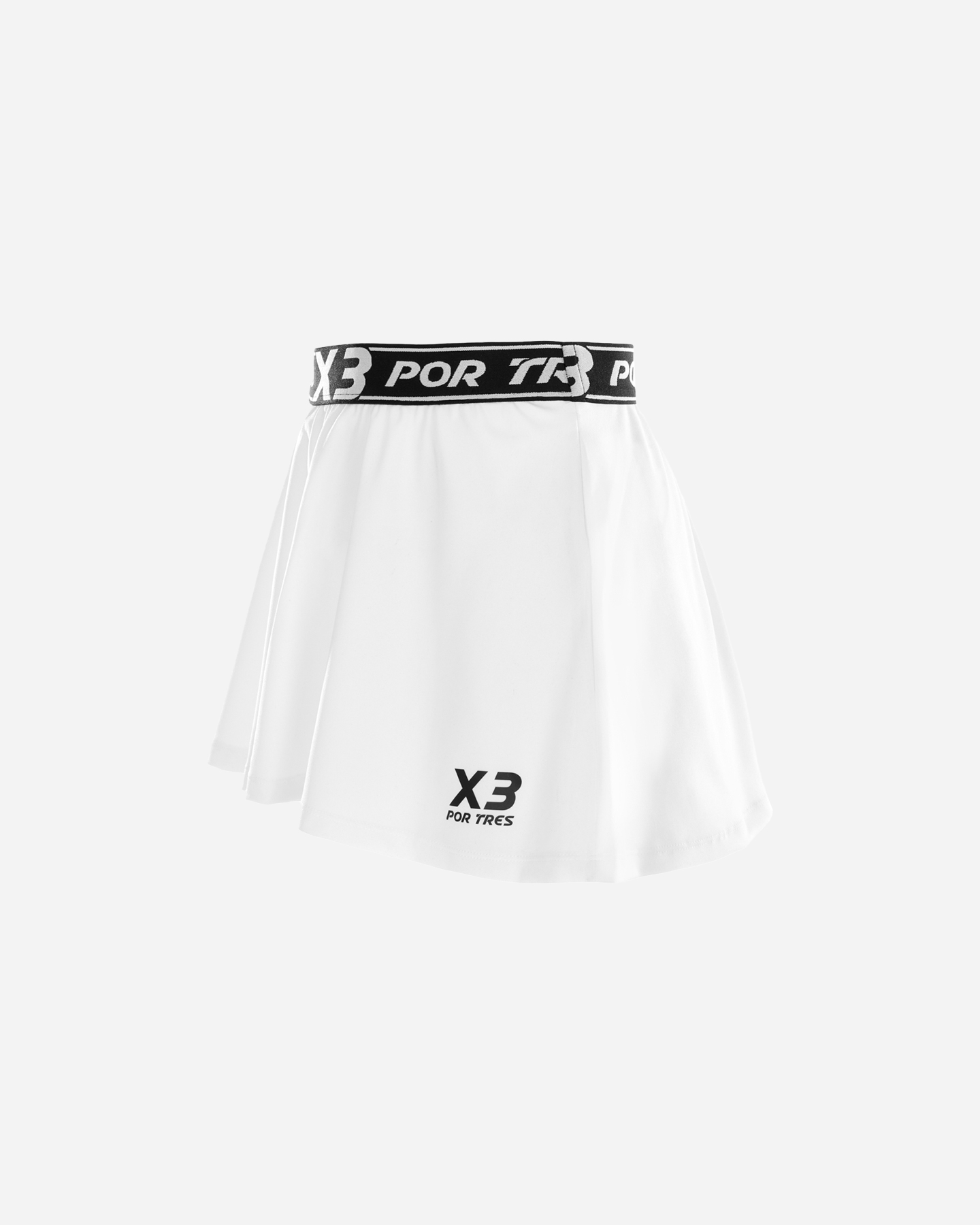 Bottom tennis X3 POR TRES SANTANDER W - S4137882-WHITE/BLAC - 0 | Cisalfa Sport