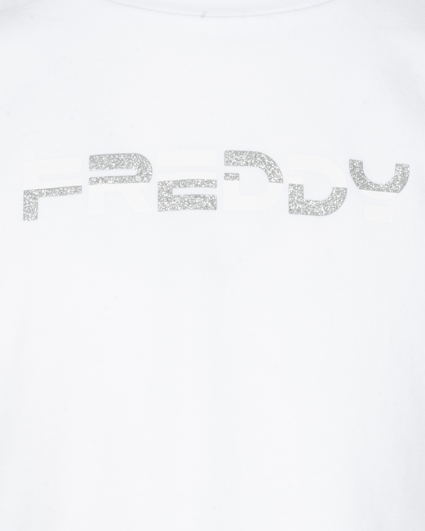 T-shirt FREDDY CROP LOGO GLITTER JR - Bianco - 2 | Cisalfa Sport