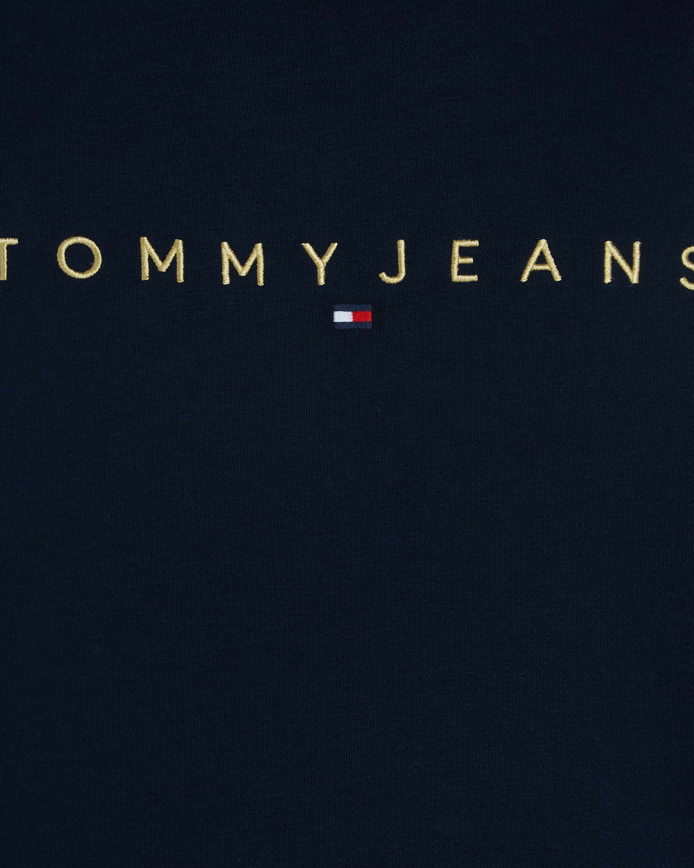 Felpa TOMMY HILFIGER LINEAR LOGO M - Blu - 5 | Cisalfa Sport