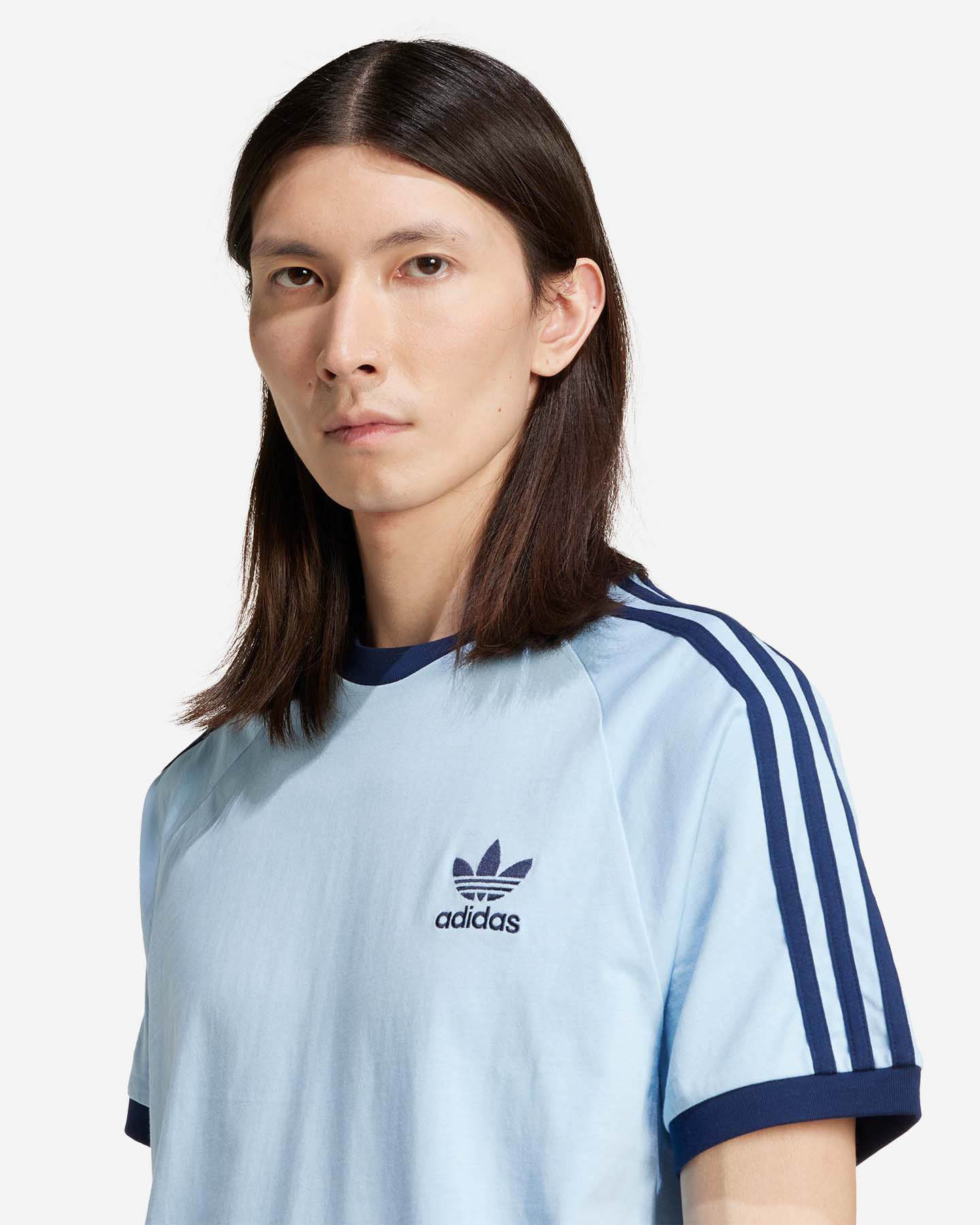 T-shirt ADIDAS 3STRIPES M - Azzurro - 4 | Cisalfa Sport
