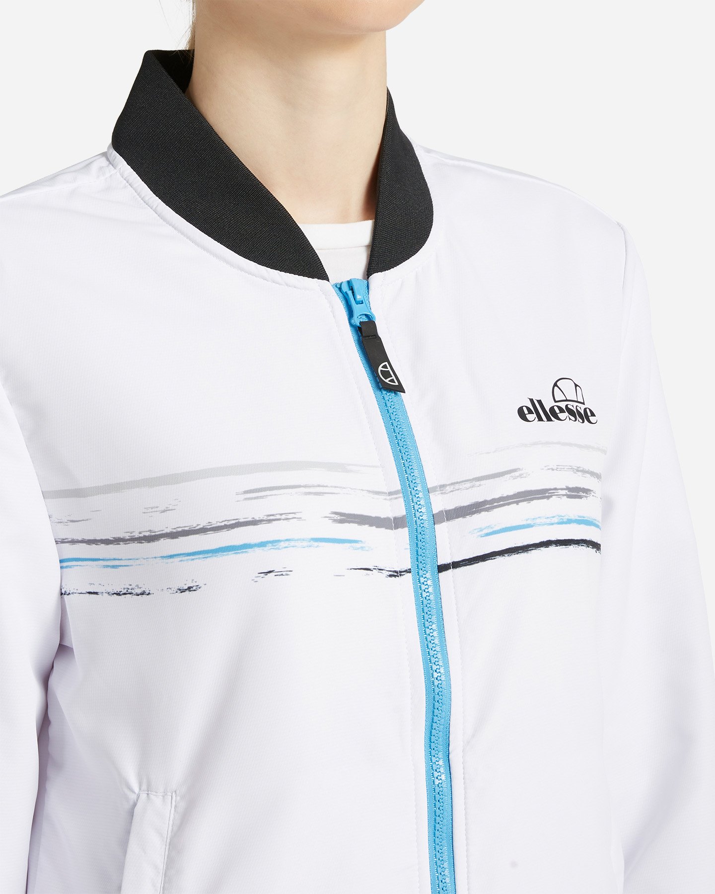 Giacca tennis ELLESSE FIVE STRIPES W - Bianco - 4 | Cisalfa Sport