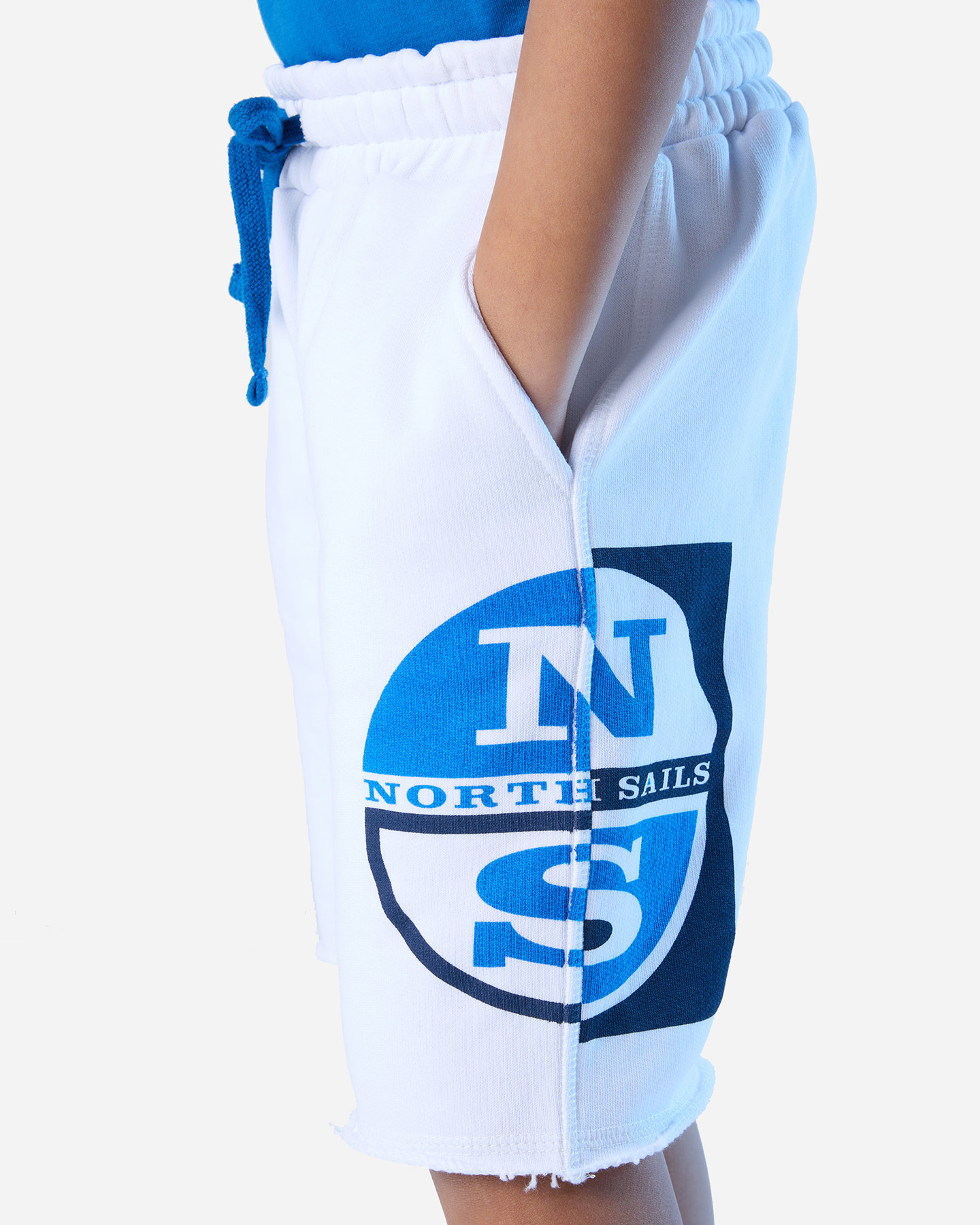 Bermuda NORTH SAILS BIG LOGO JR - Bianco - 3 | Cisalfa Sport