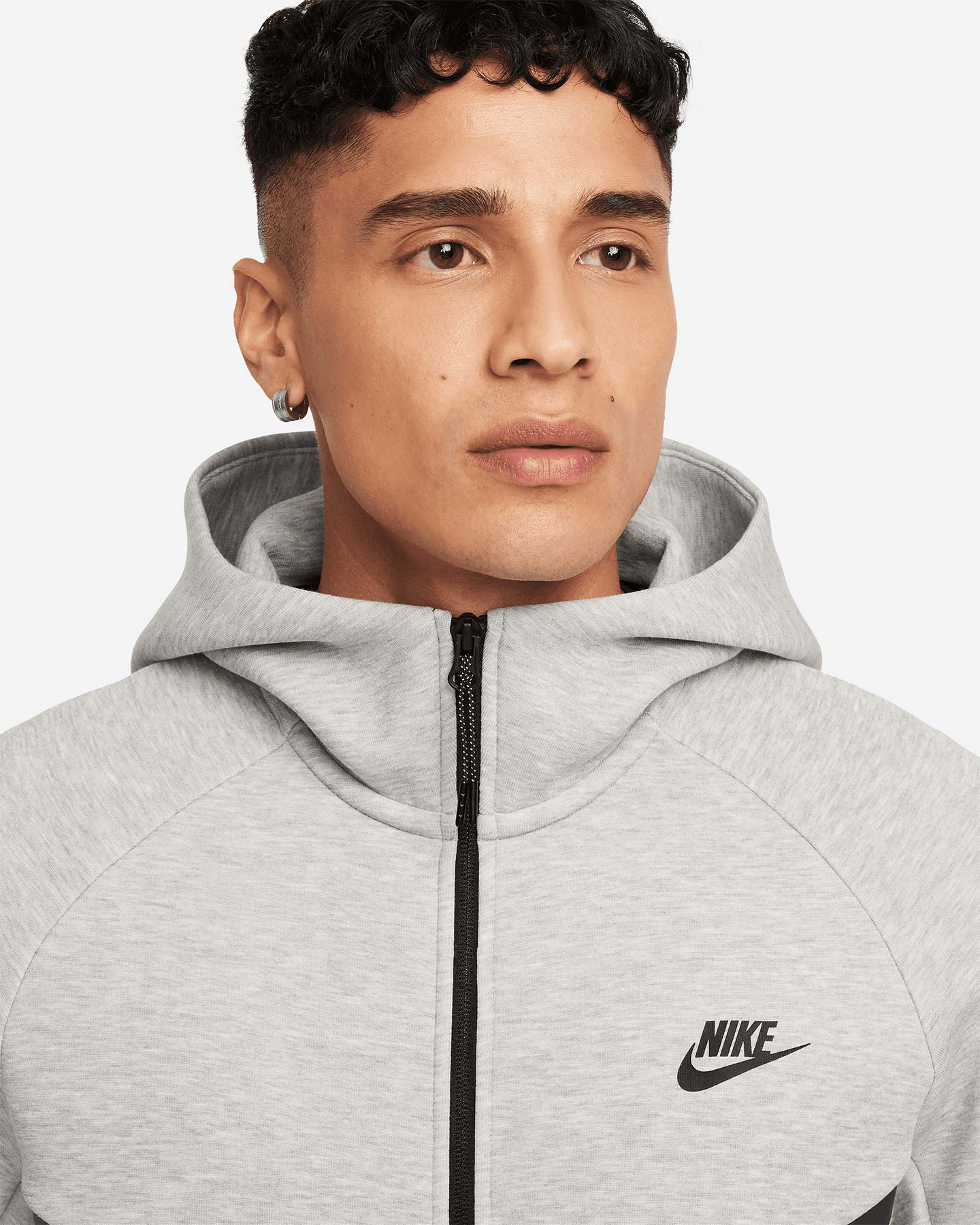 Felpa NIKE TECH FLEECE M - Grigio - 2 | Cisalfa Sport