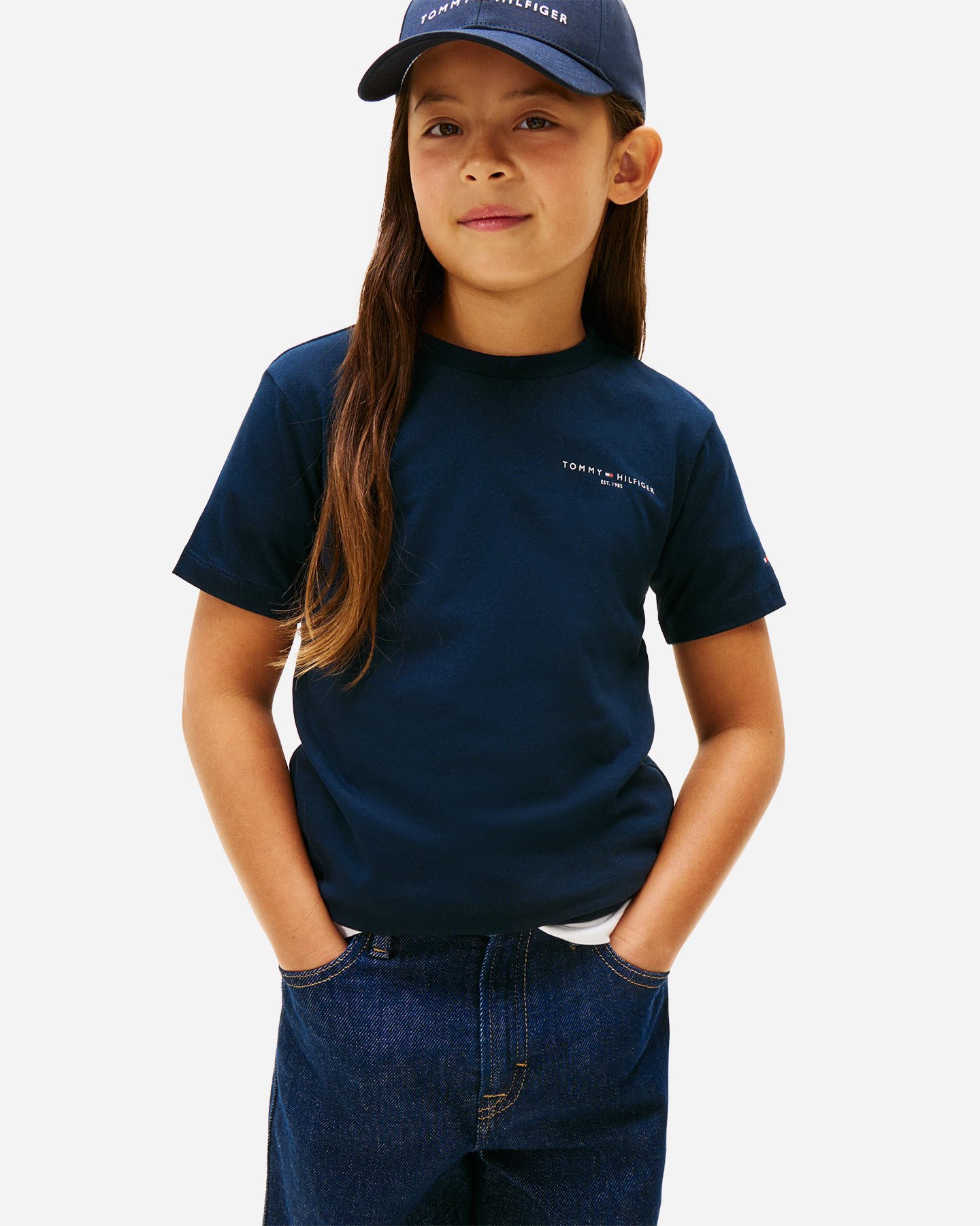 T-shirt TOMMY HILFIGER MINI CORP JR - Blu Navy - 1 | Cisalfa Sport