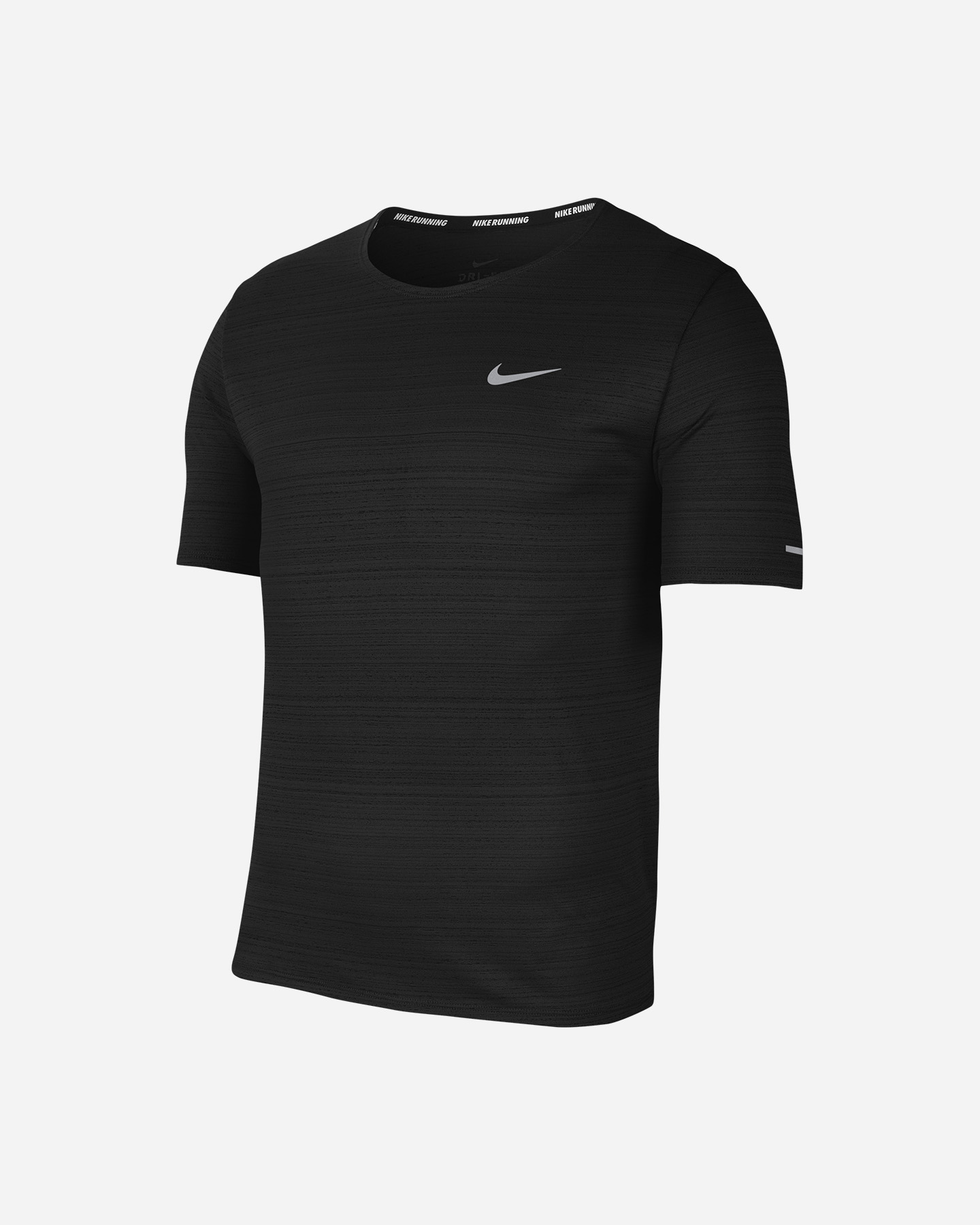 T-shirt running NIKE DRI-FIT MILER M - Nero - 0 | Cisalfa Sport