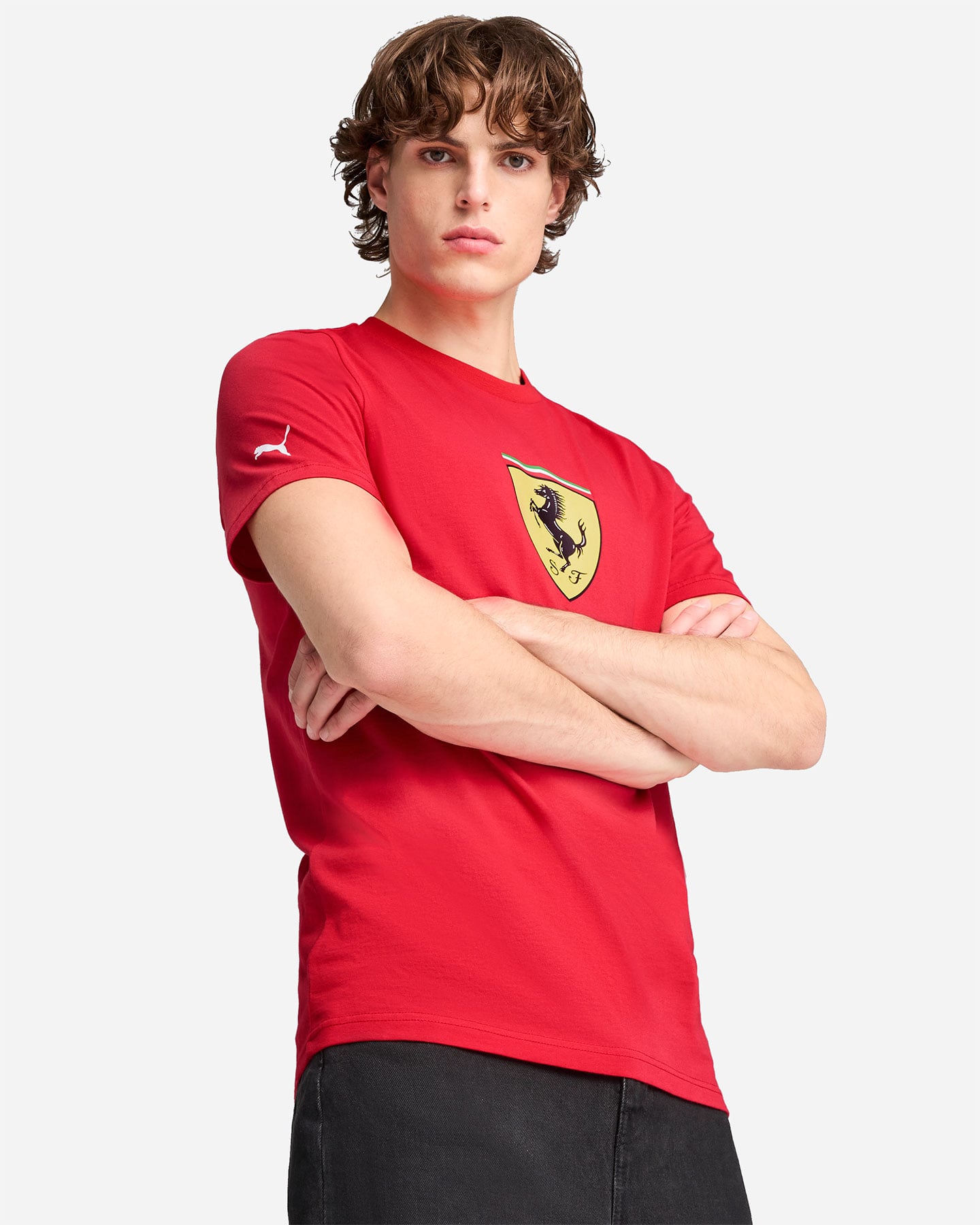 T-shirt PUMA FERRARI COLORED BIG SHIELD M - Rosso - 2 | Cisalfa Sport