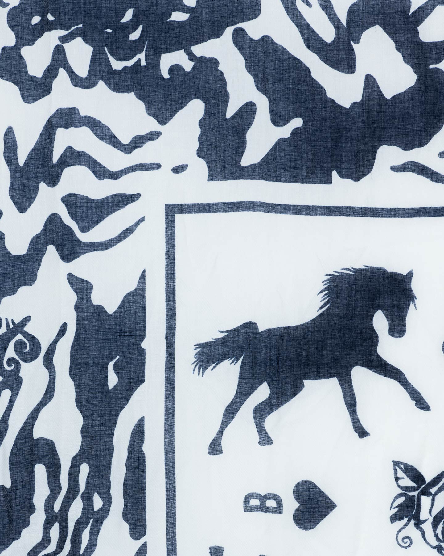 Pashmina BEST COMPANY HORSES AND FLOWERS W - Color mix - 2 | Cisalfa Sport